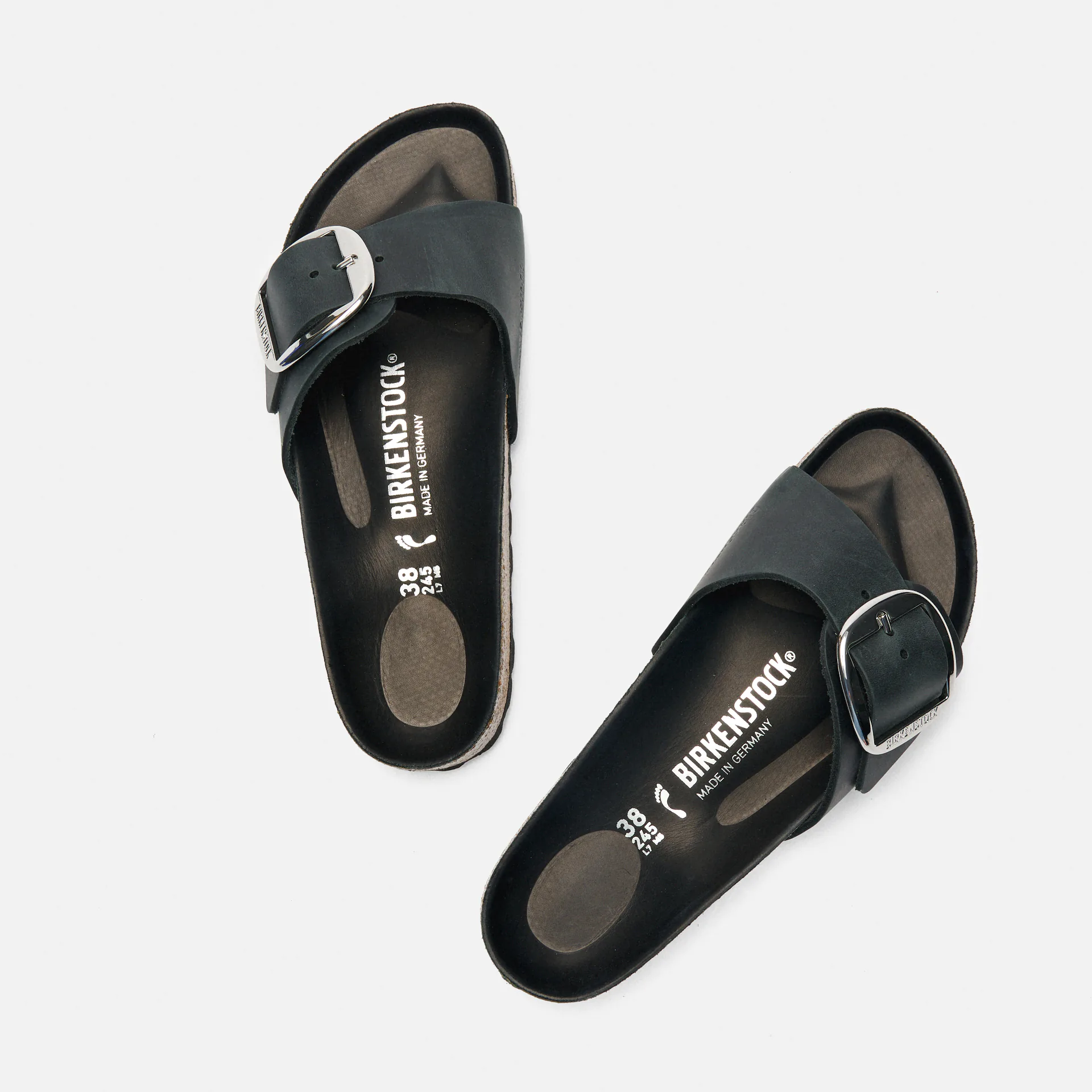 Birkenstock Madrid Big Buckle Sandals Black