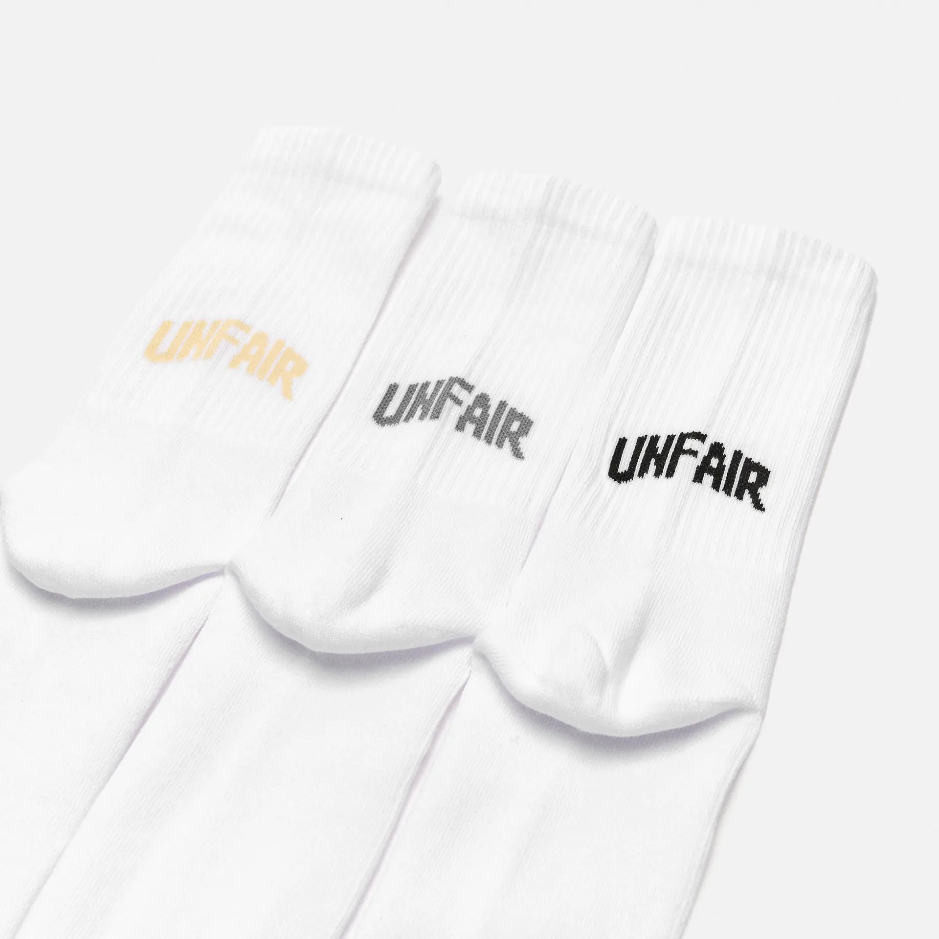 Unfair Athletics Curved Color Mix Socks (3 Pack)