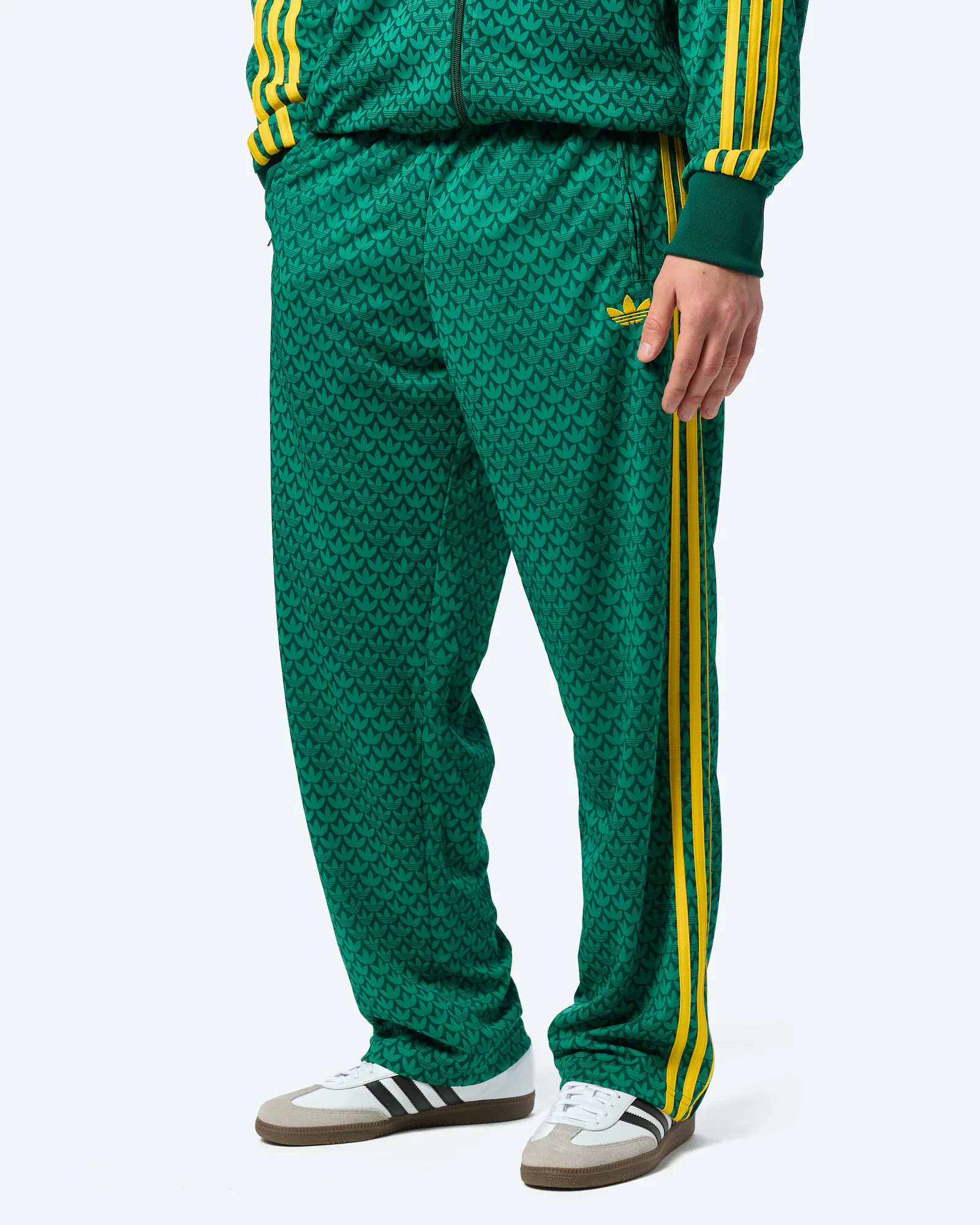 adidas Originals Firebird Monogram Track Pants Green