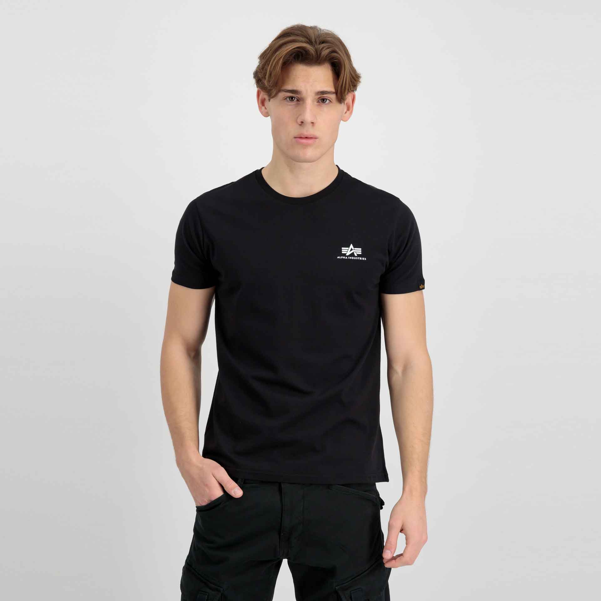 Alpha Industries Basic T-Shirt Small Logo Black