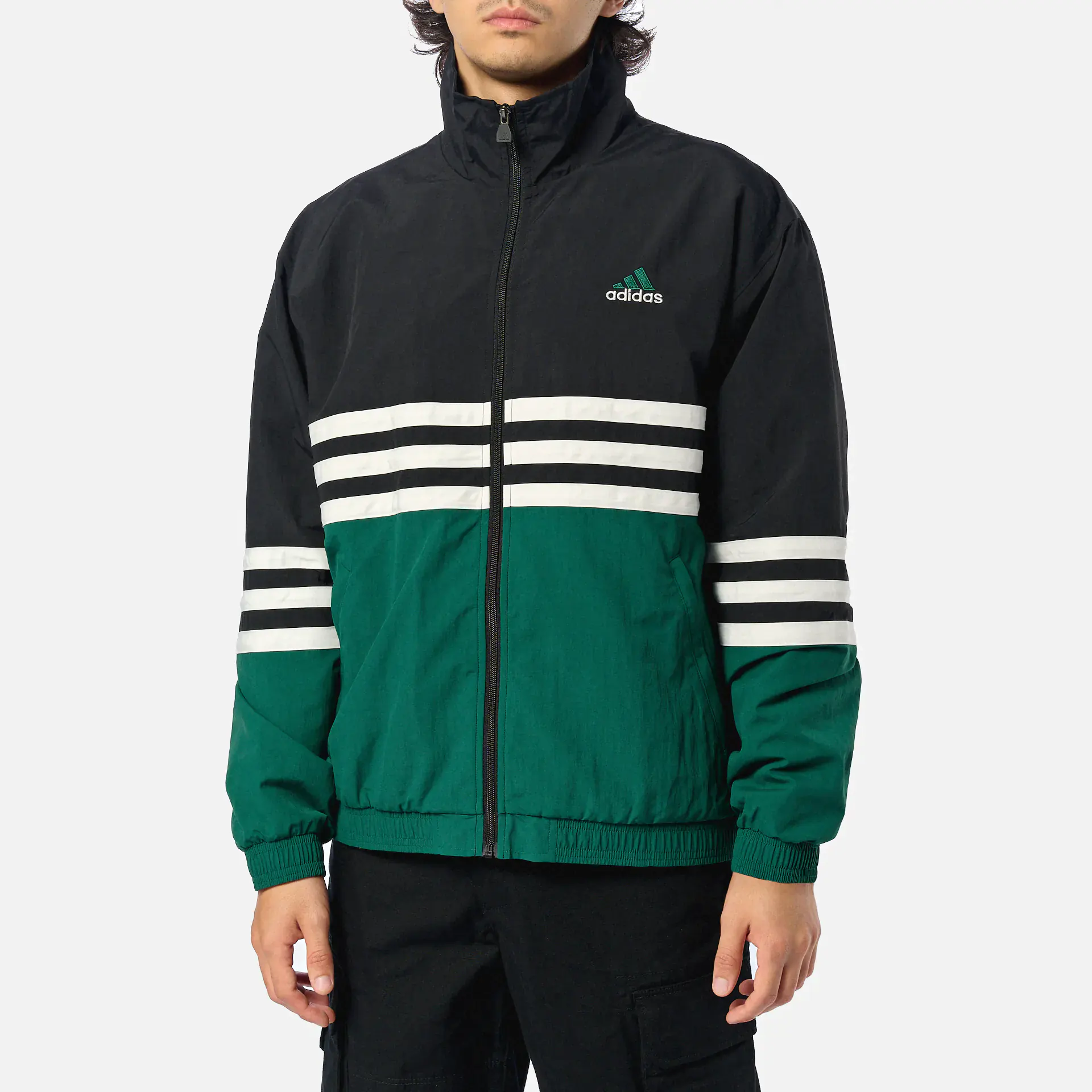 Adidas Archive Track Top Black/Collegiate Green