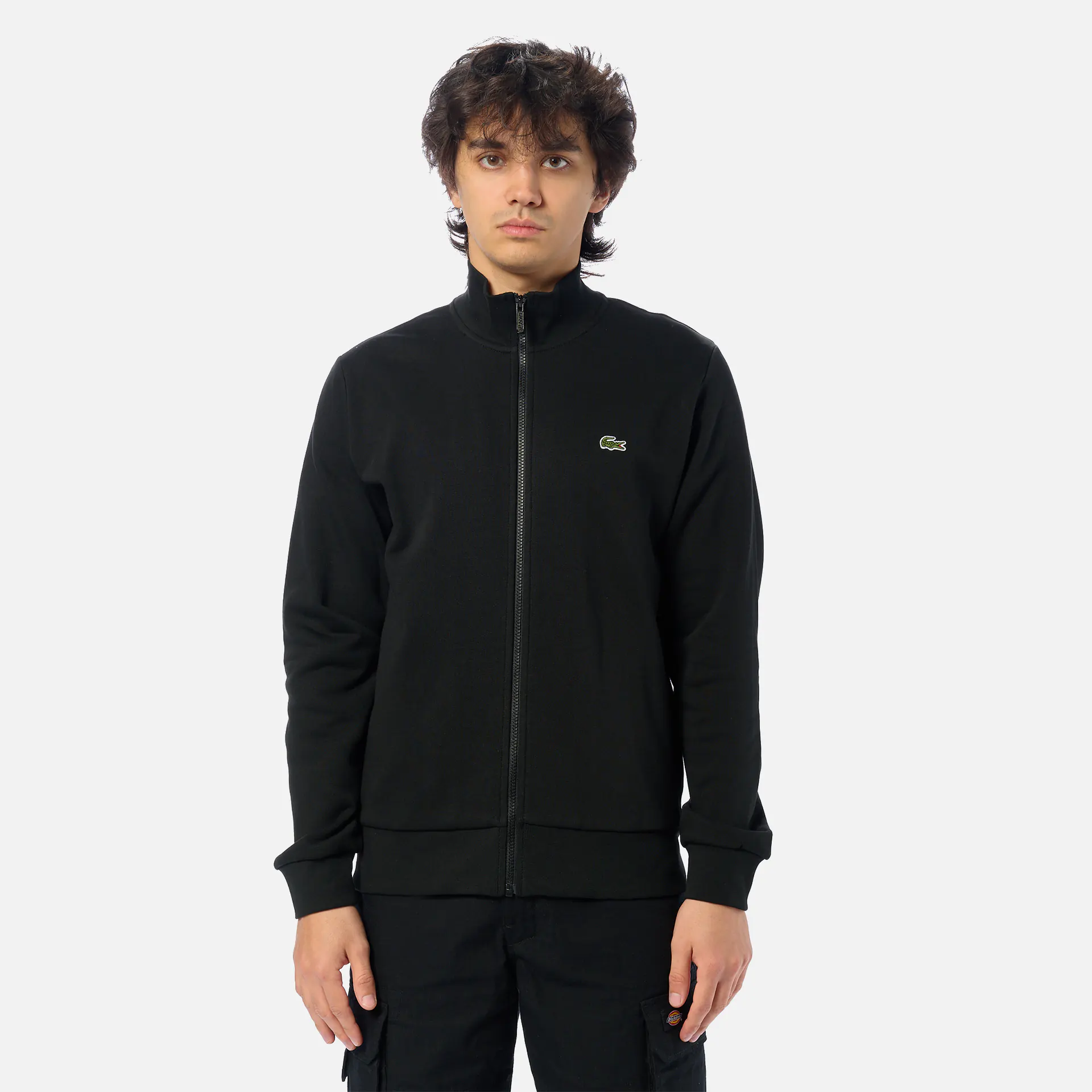 Lacoste Zip Sweatshirt Black