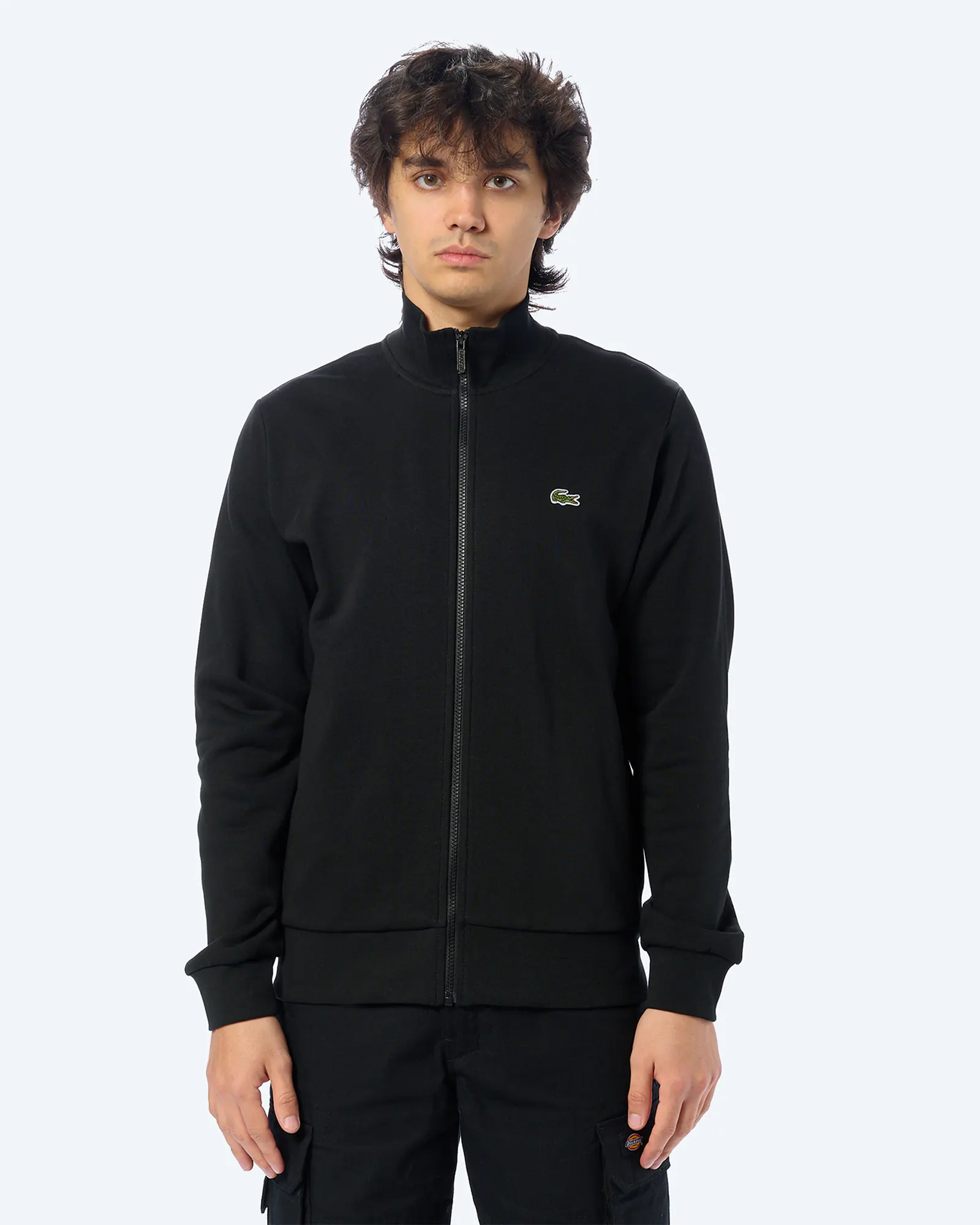 Lacoste Zip Sweatshirt Black Lacoste Zip Sweatshirt Black
