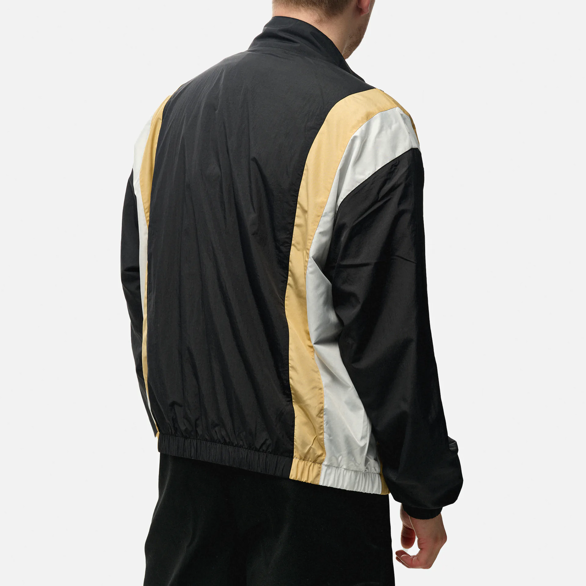 Lacoste Lightweight Showerproof Colorblock Track Jacket Noir/Croissant-Farine