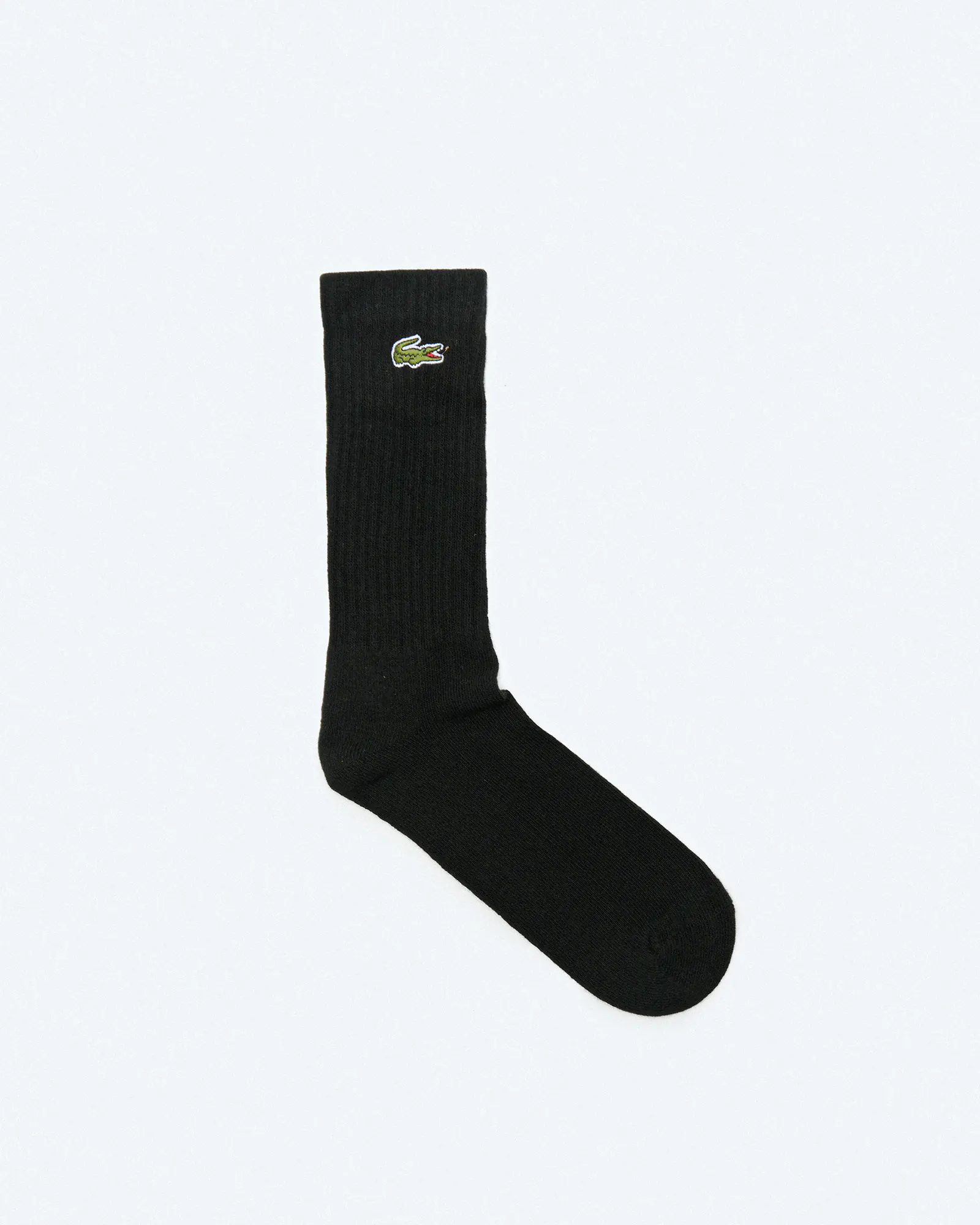 Lacoste Crew 3-Pack Socks Black/Black/Black Lacoste Crew 3-Pack Socks Black/Black/Black