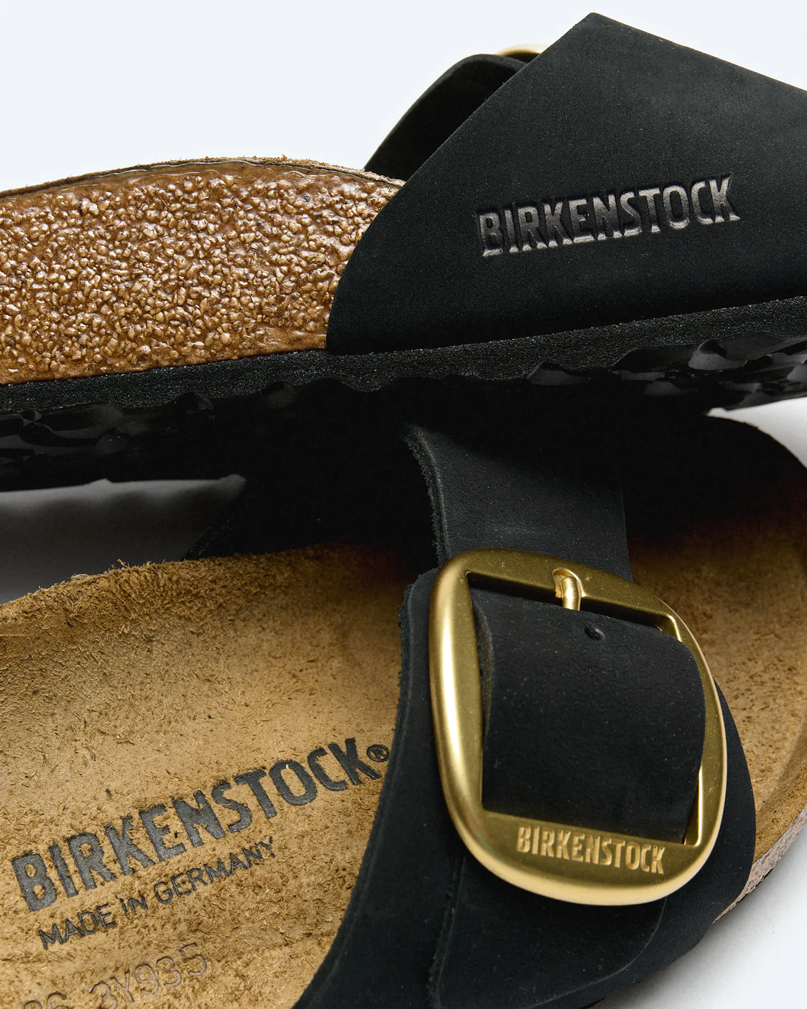 Birkenstock Madrid Big Buckle Nubuk Leather (Narrow Fit) Sandals Black Birkenstock Madrid Big Buckle Nubuk Leather (Narrow Fit) Sandals Black