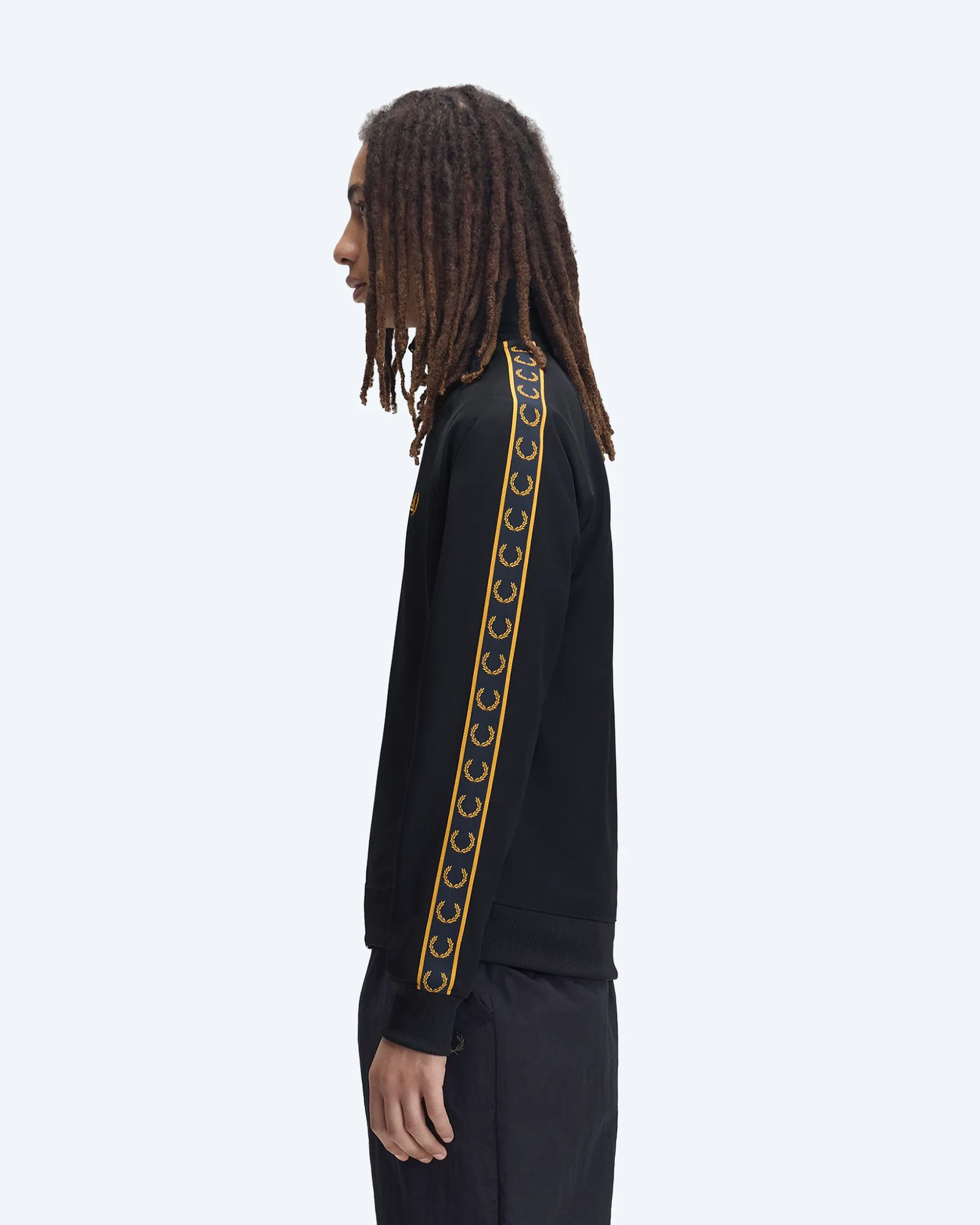 Contrast Tape Track Jacket Navy