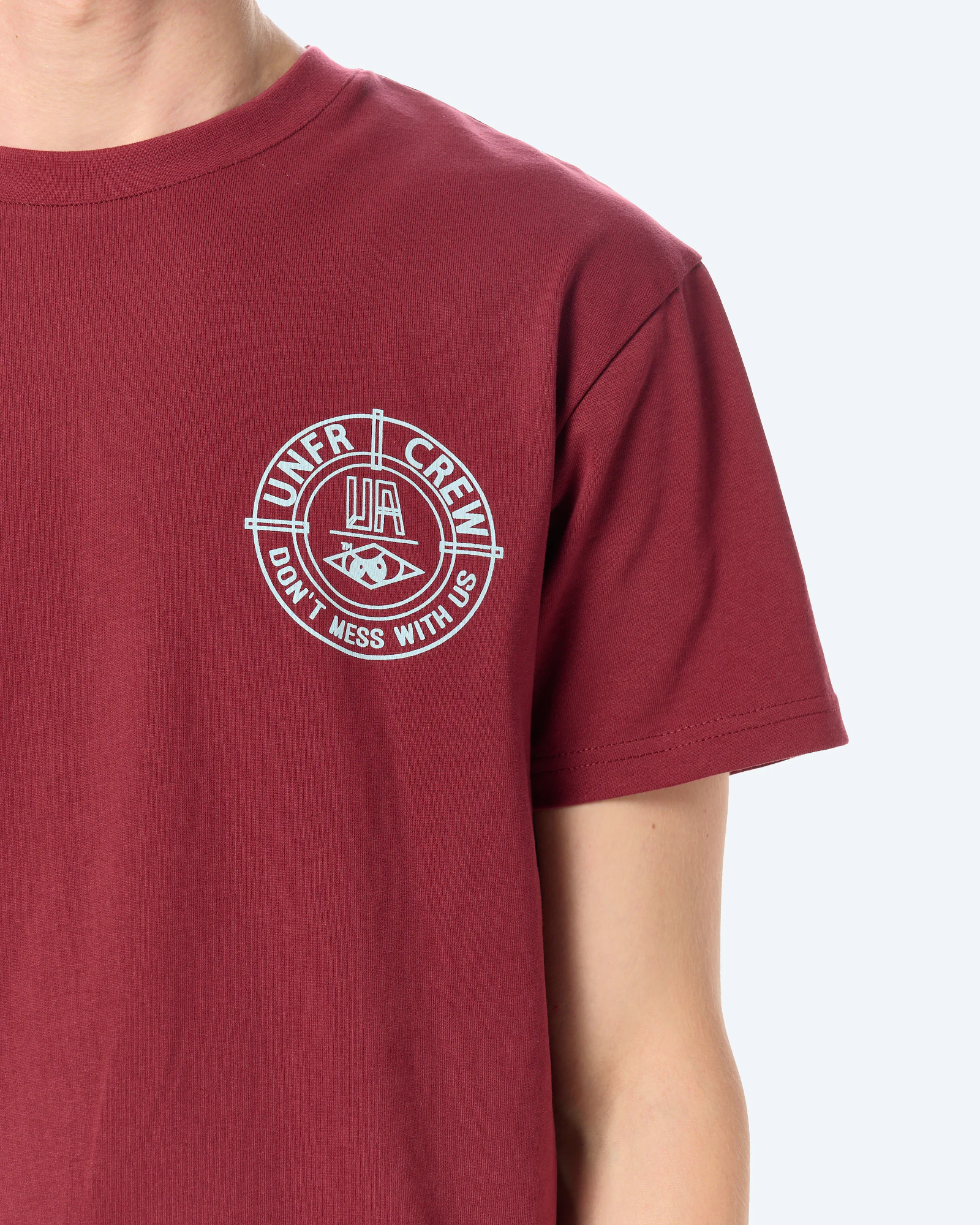 DMWU BP T-Shirt Burgundy/Skyblue