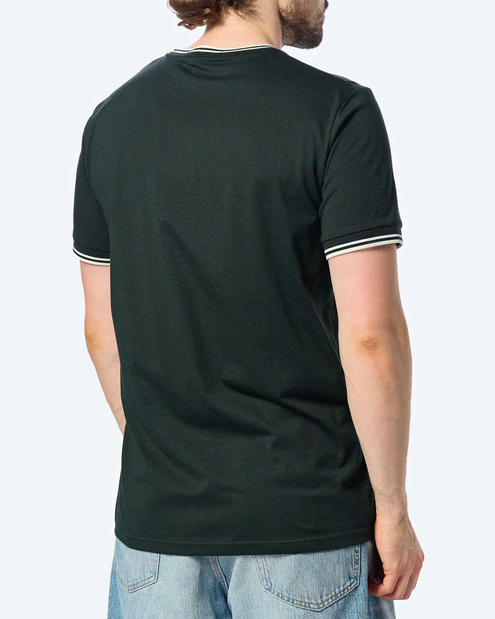 Fred Perry Twin Tipped T-Shirt Night Green/Snow White/Snow White