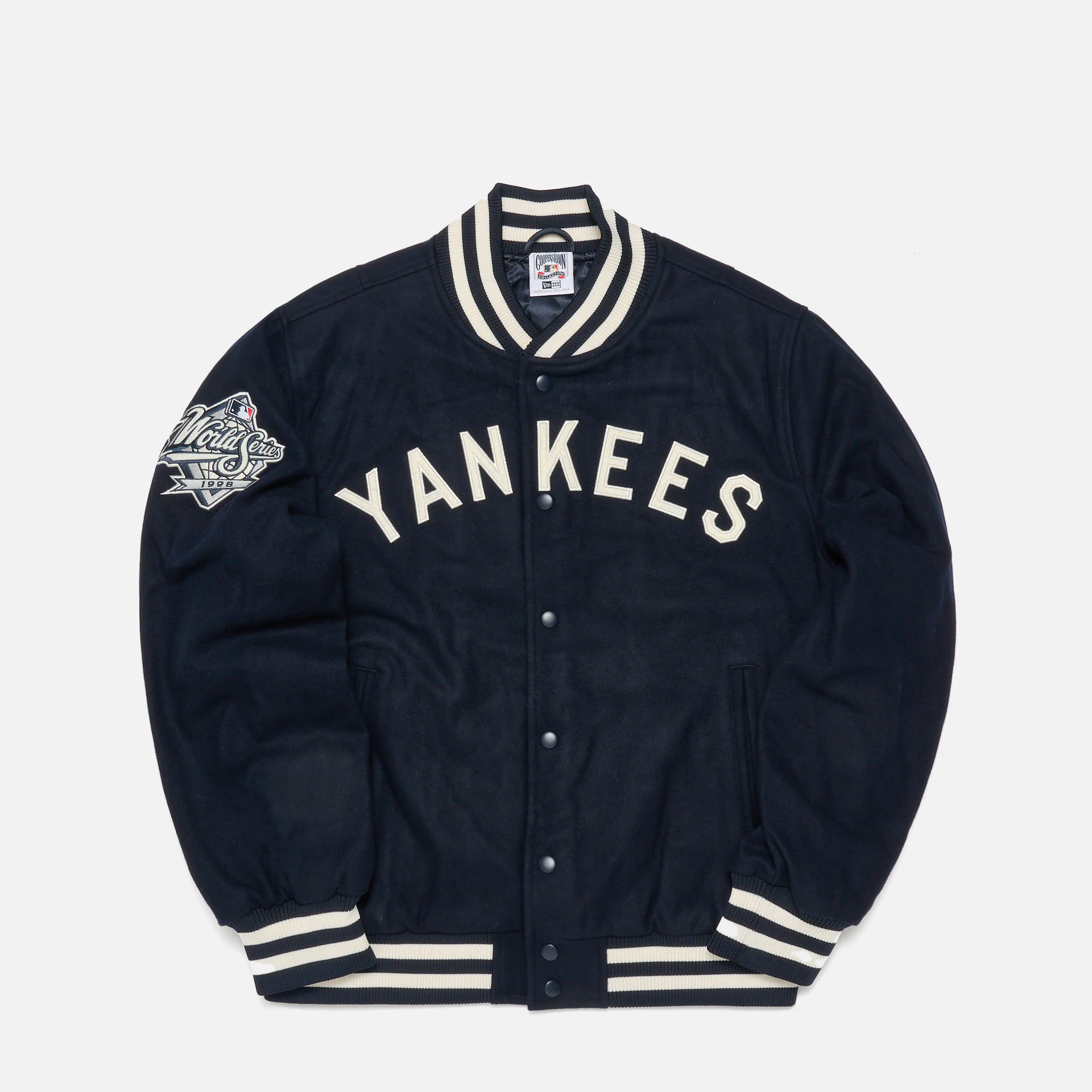 New Era MLB NY Yankees Patch Varsity Jacket Navy/White