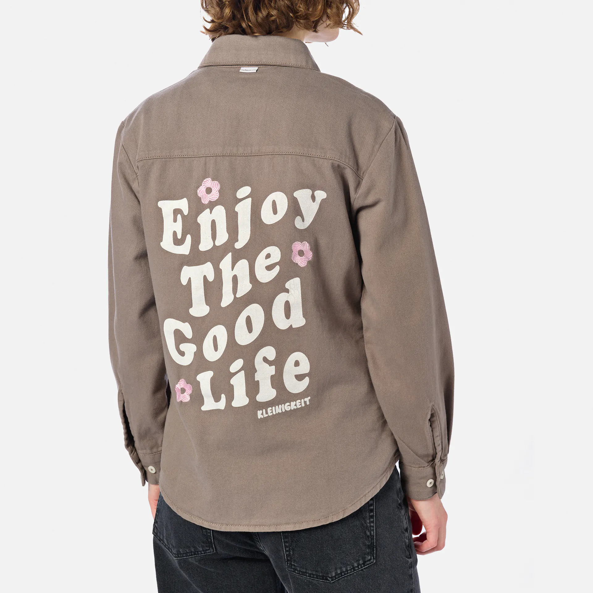 Kleinigkeit Görls Denim Moore Life Overshirt Smoky Beige