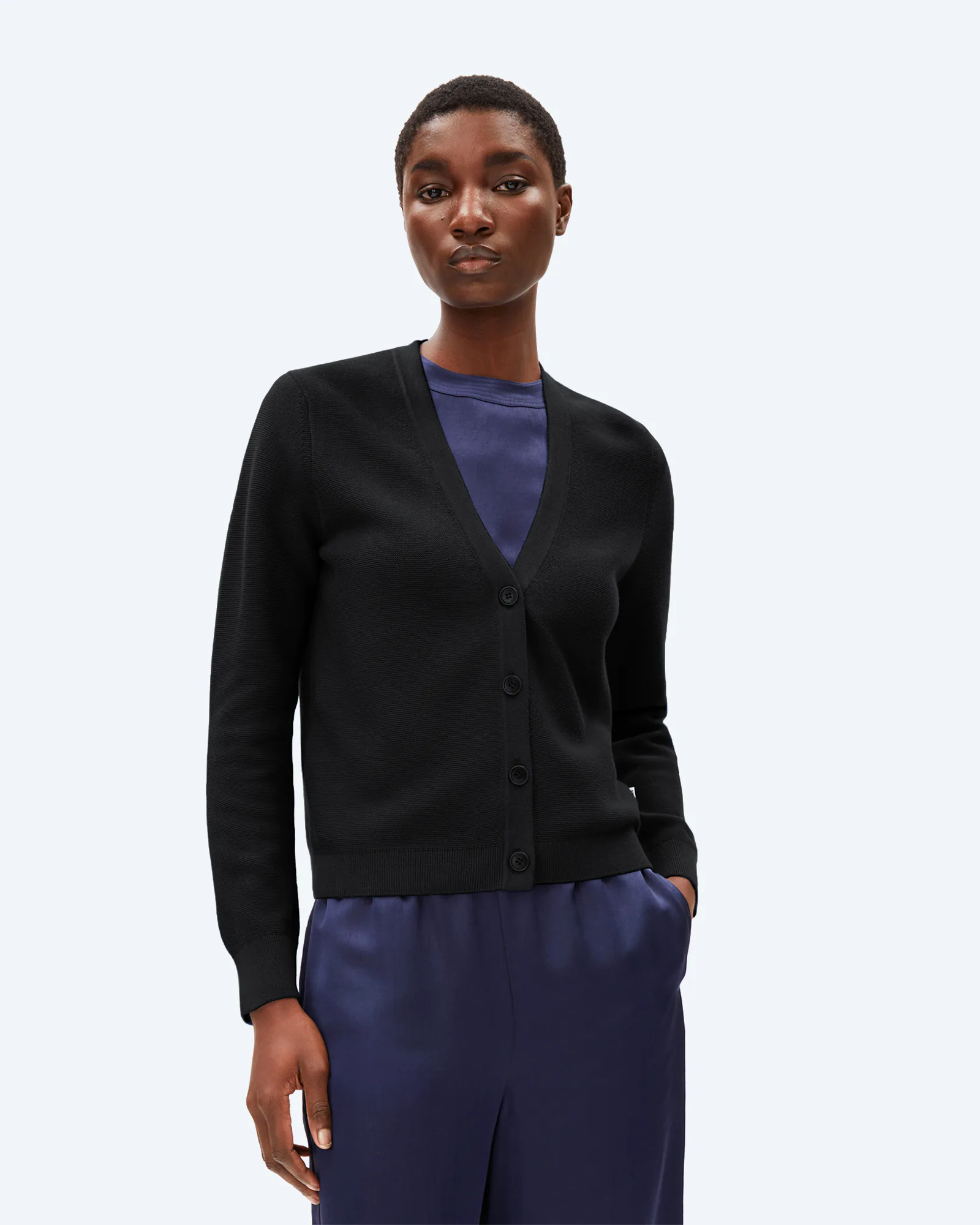 MENAAL LINKS LINKS CARDIGAN Black