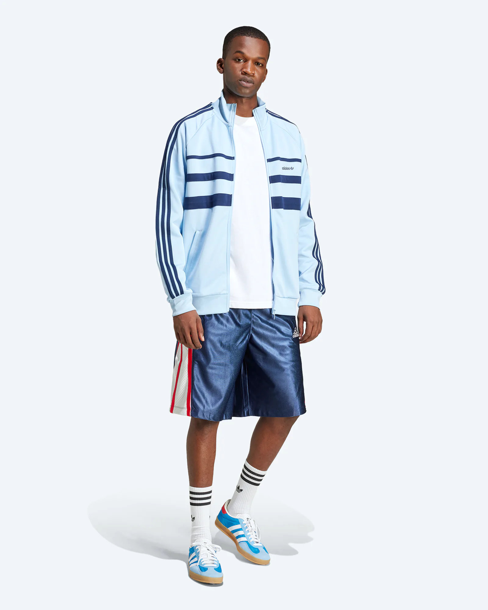 adidas Originals The First Track Jacket Sky/Indigo adidas Originals The First Track Jacket Sky/Indigo