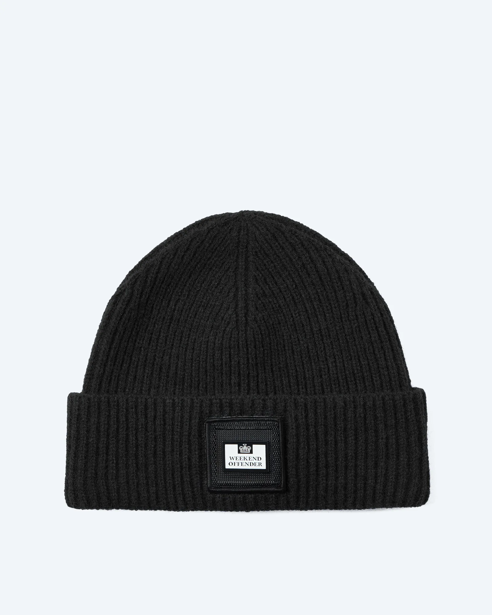 Palmyra Rib Knit Beanie Black