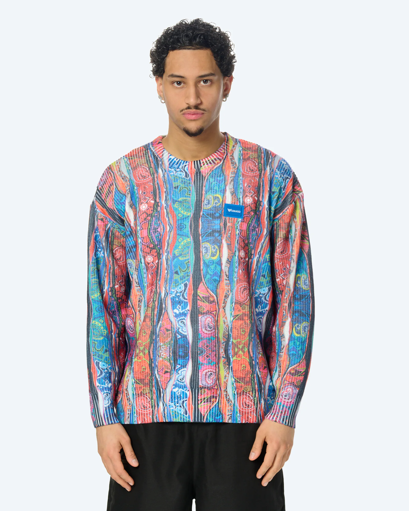 Colucci Signature Knit Crewneck Multicolored SIG AOP