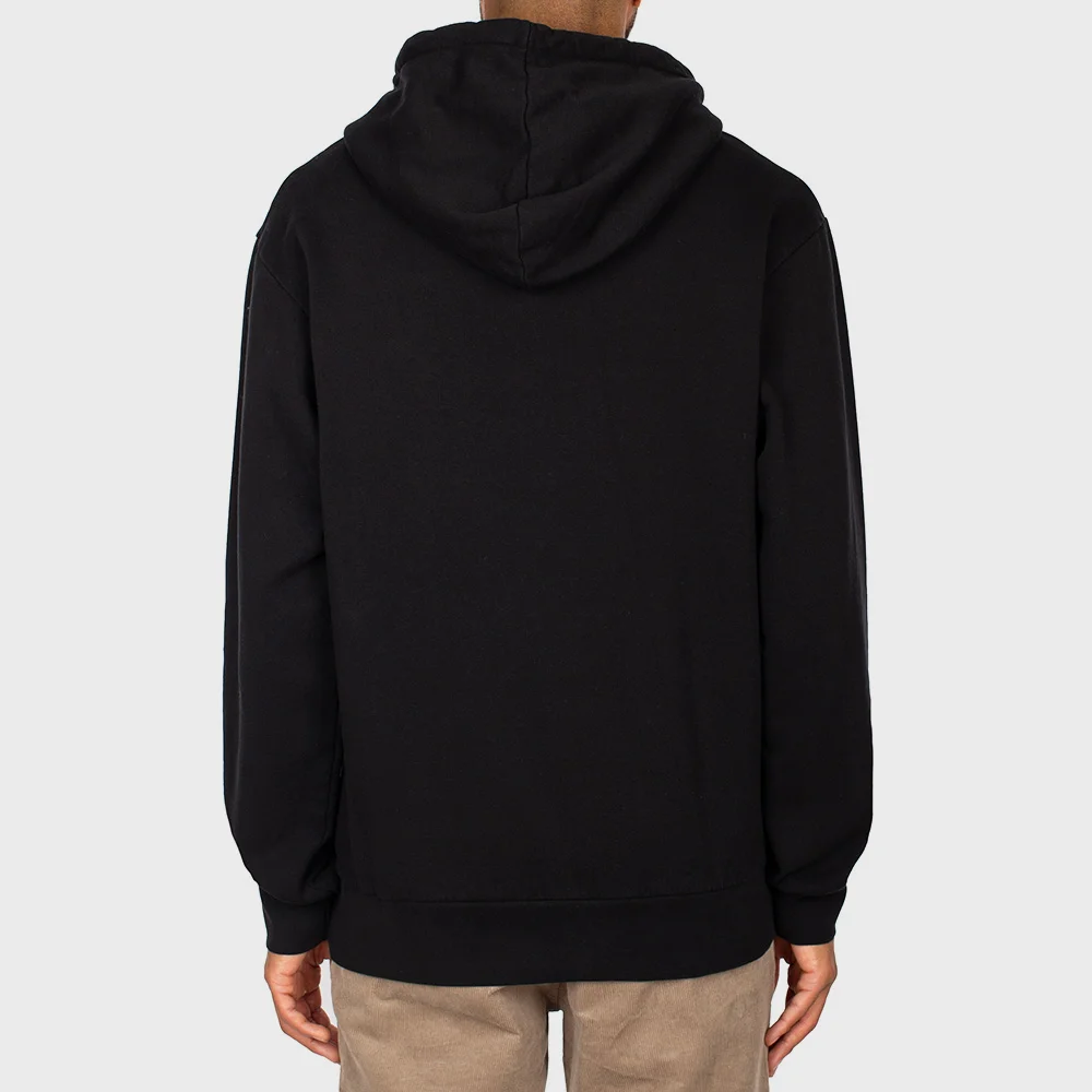 Iriedaily Grin Cat Embroidered Hoodie Black