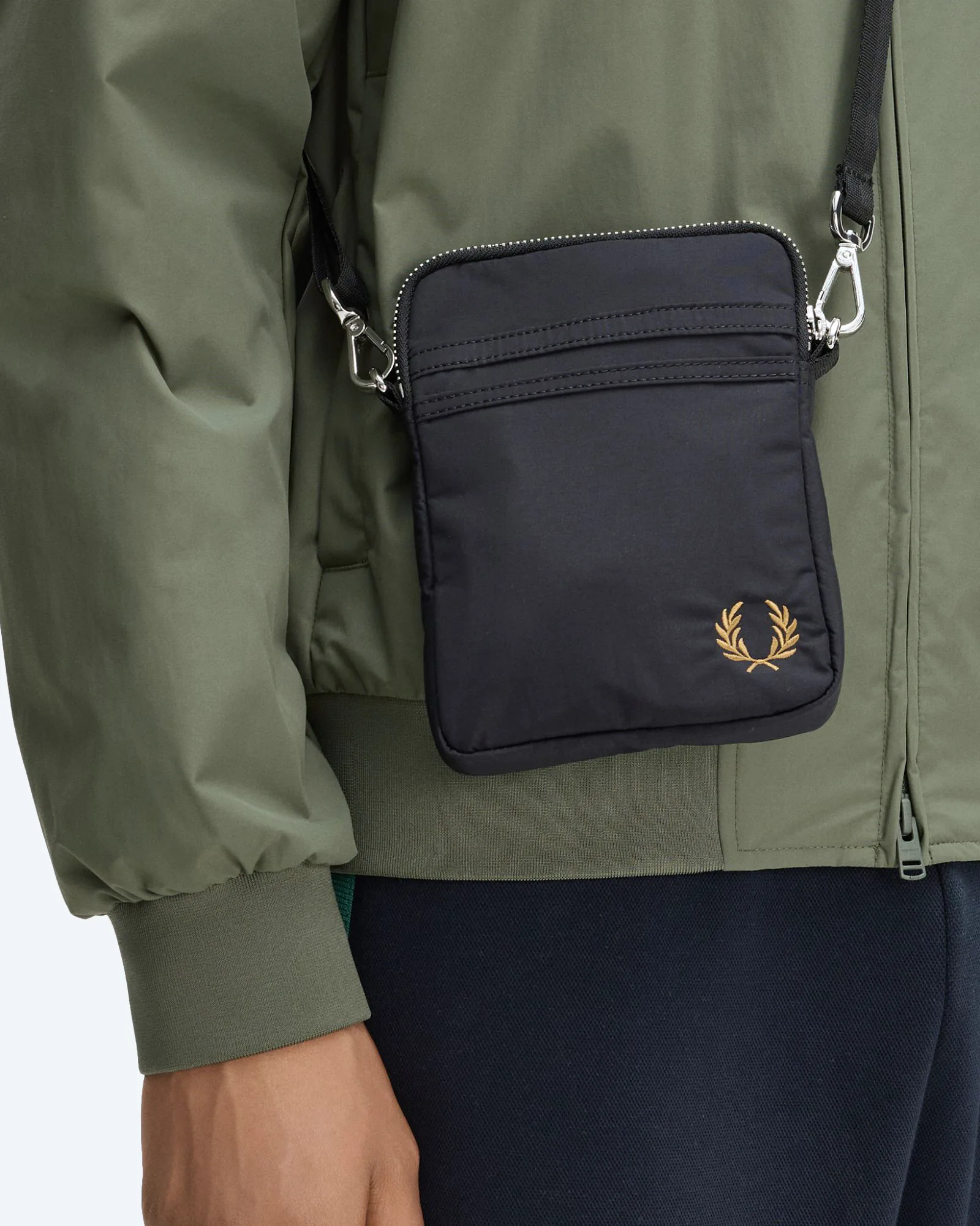 Fred Perry Brentham Small Side Bag Black