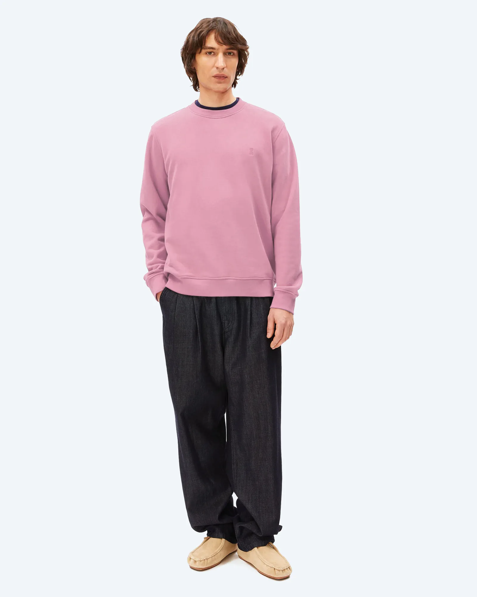 ARMEDANGELS BAARO FLEECE Sweatshirt Washed Berry