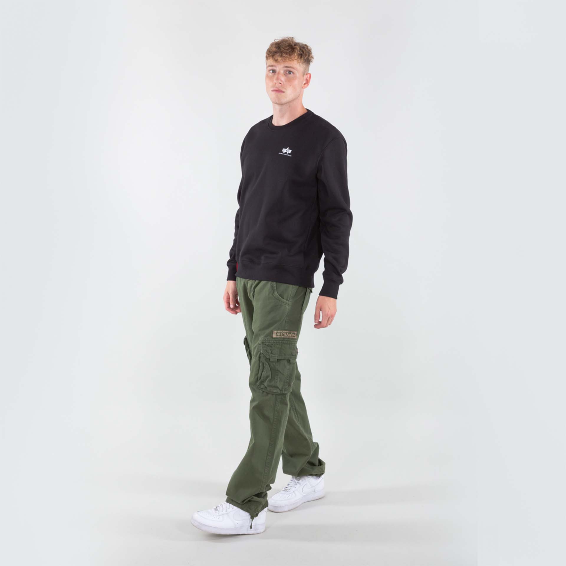 Alpha Industries Basic Sweater Small Logo Black