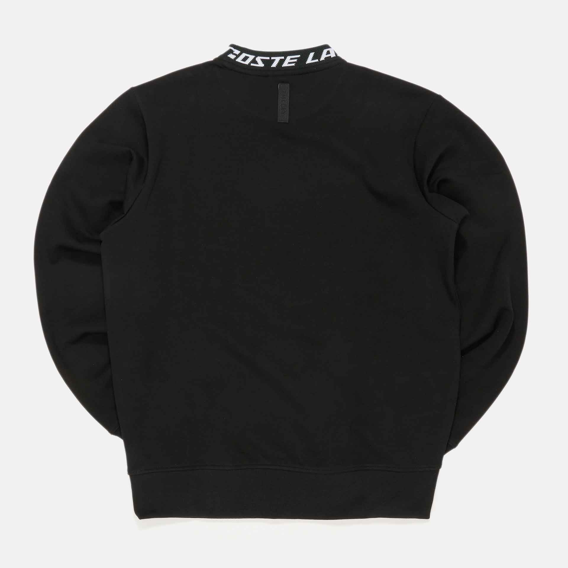 Lacoste Branded Collar Pullover Black