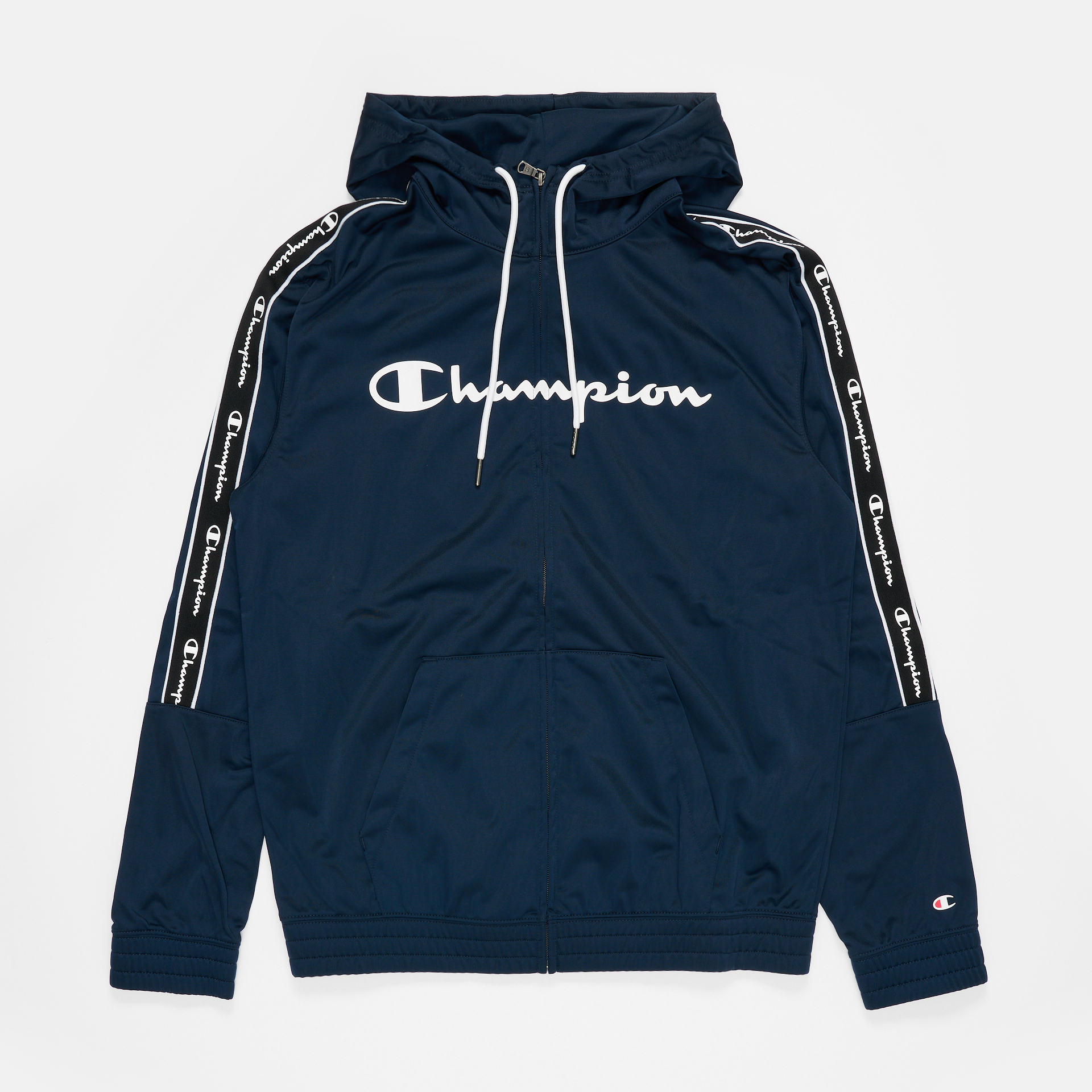 Champion Hooded Full Zip Sweatshirt Navy