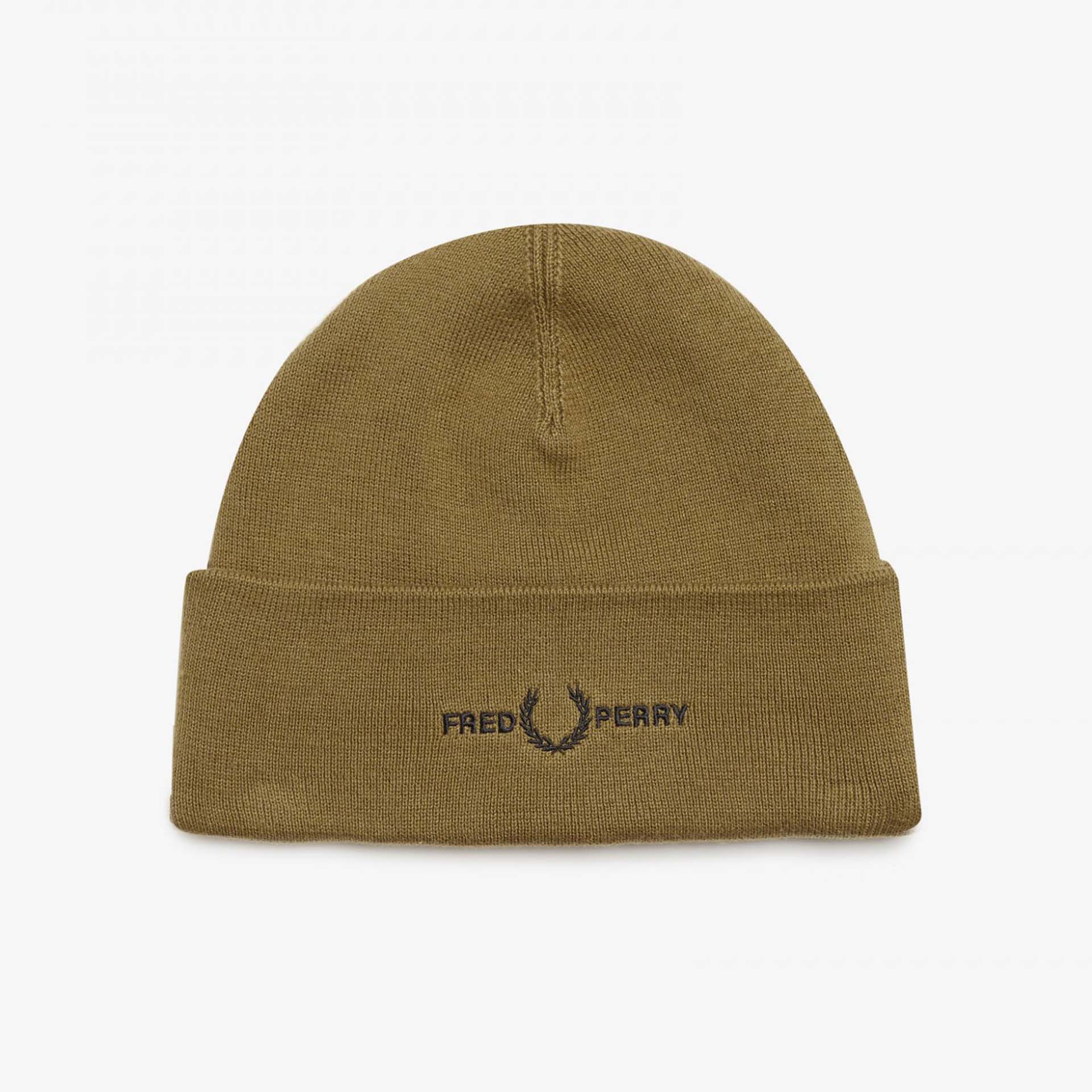 Fred Perry Graphic Beanie Shaded Stone