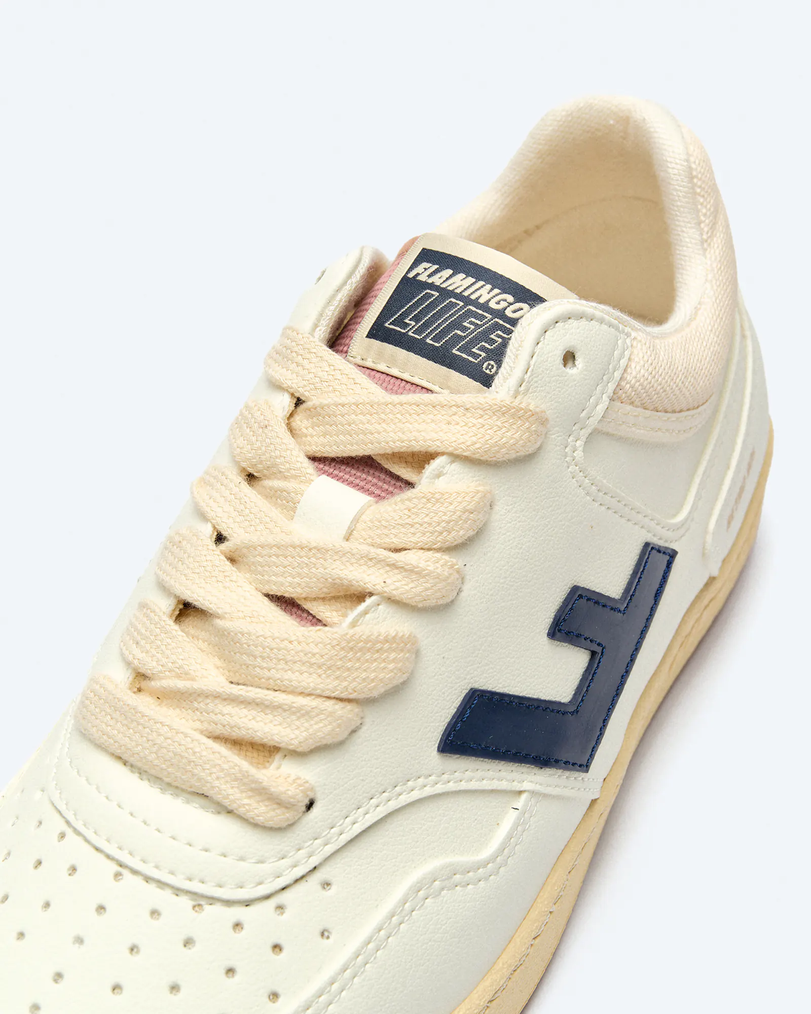 Flamingos Life Retro 90s Sneaker Pearl/Navy/Caramel Flamingos Life Retro 90s Sneaker Pearl/Navy/Caramel