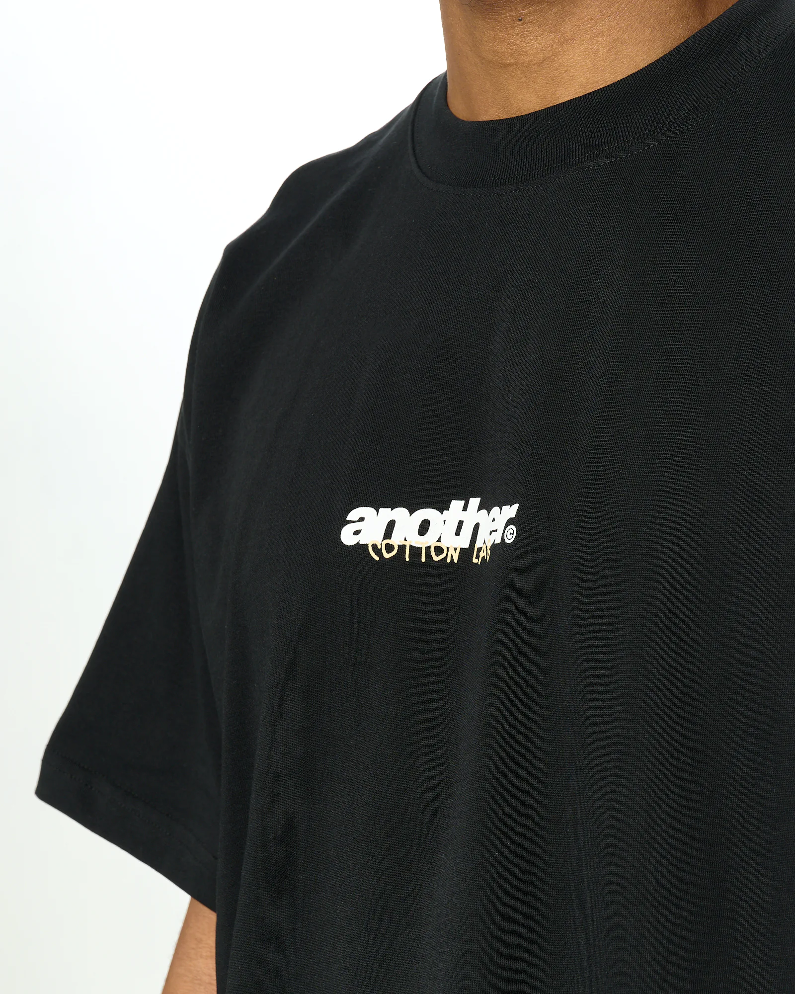 Another Cotton Overpriced Flat Whites T-Shirt Black