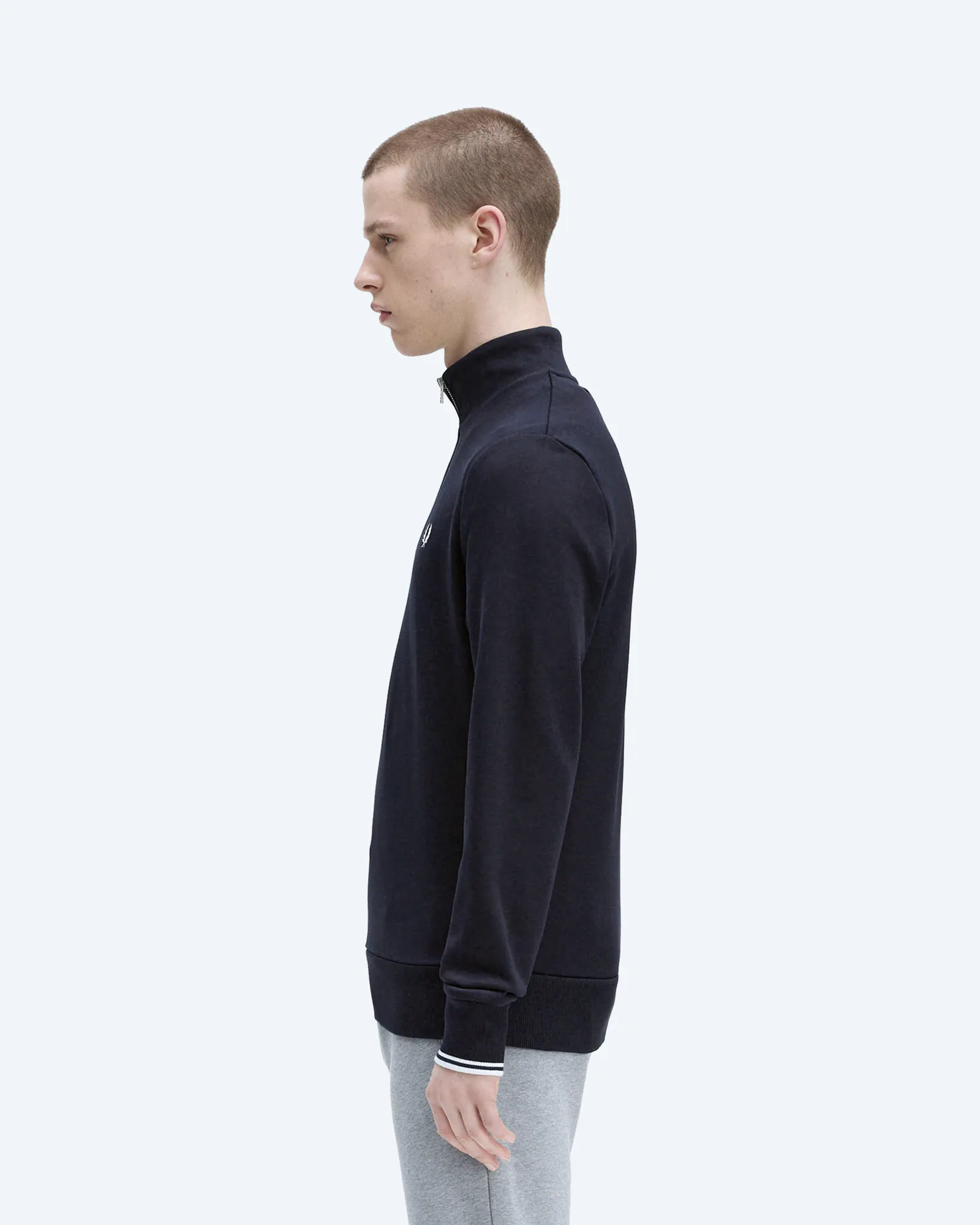 Fred Perry Half Zip Sweatshirt Navy
