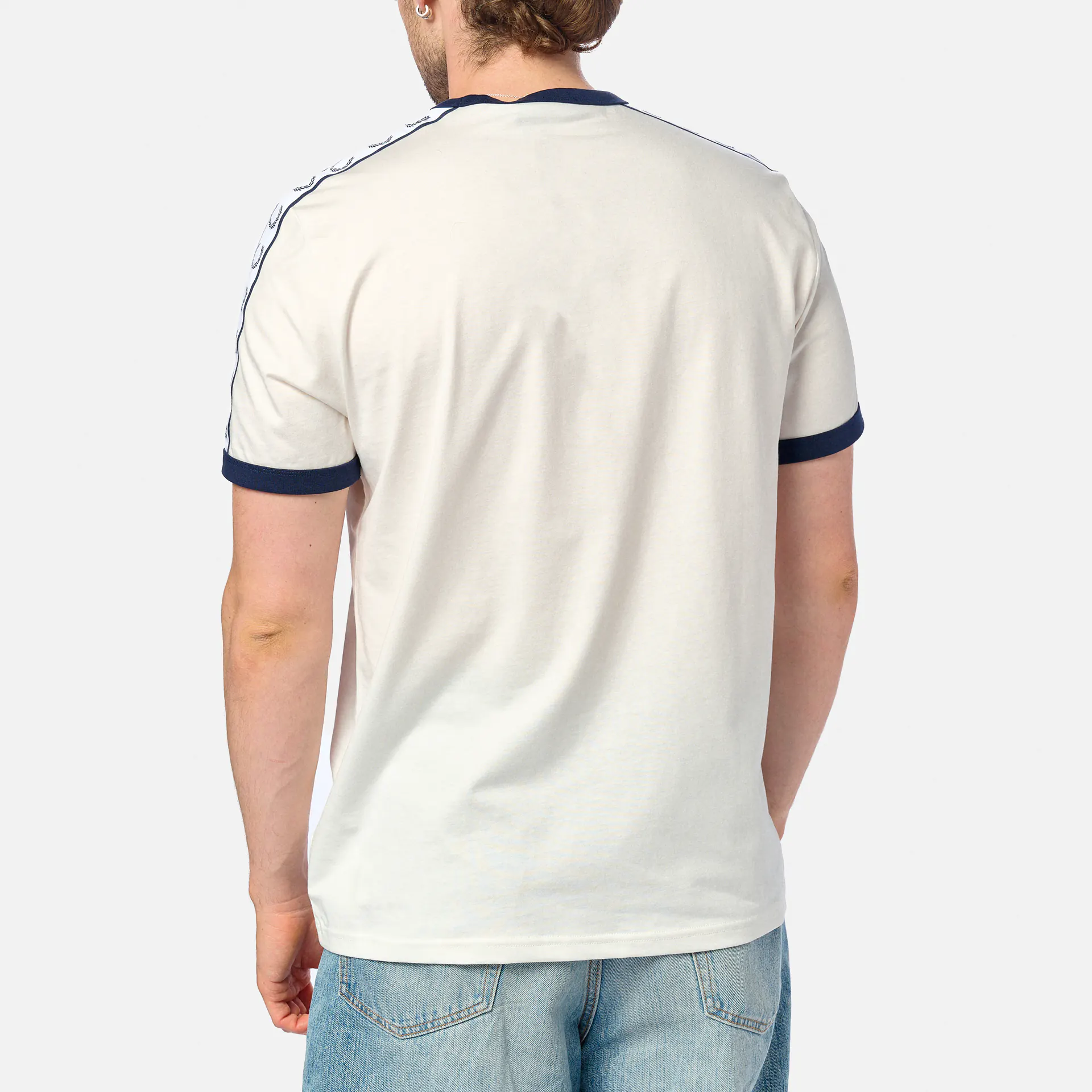 Fred Perry Taped Ringer T-Shirt Snow White