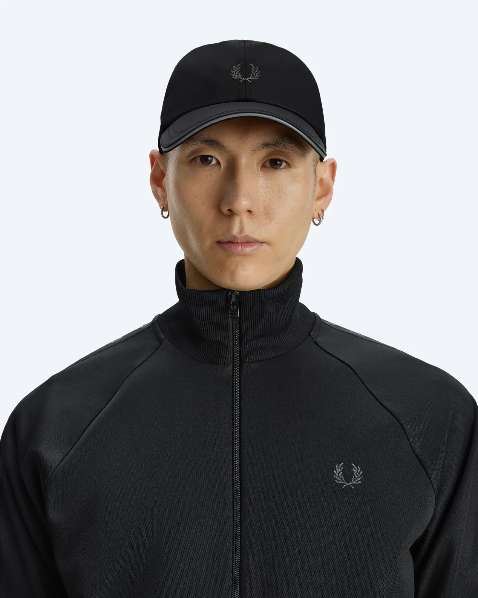 Reflective Piped Brentham Cap Black