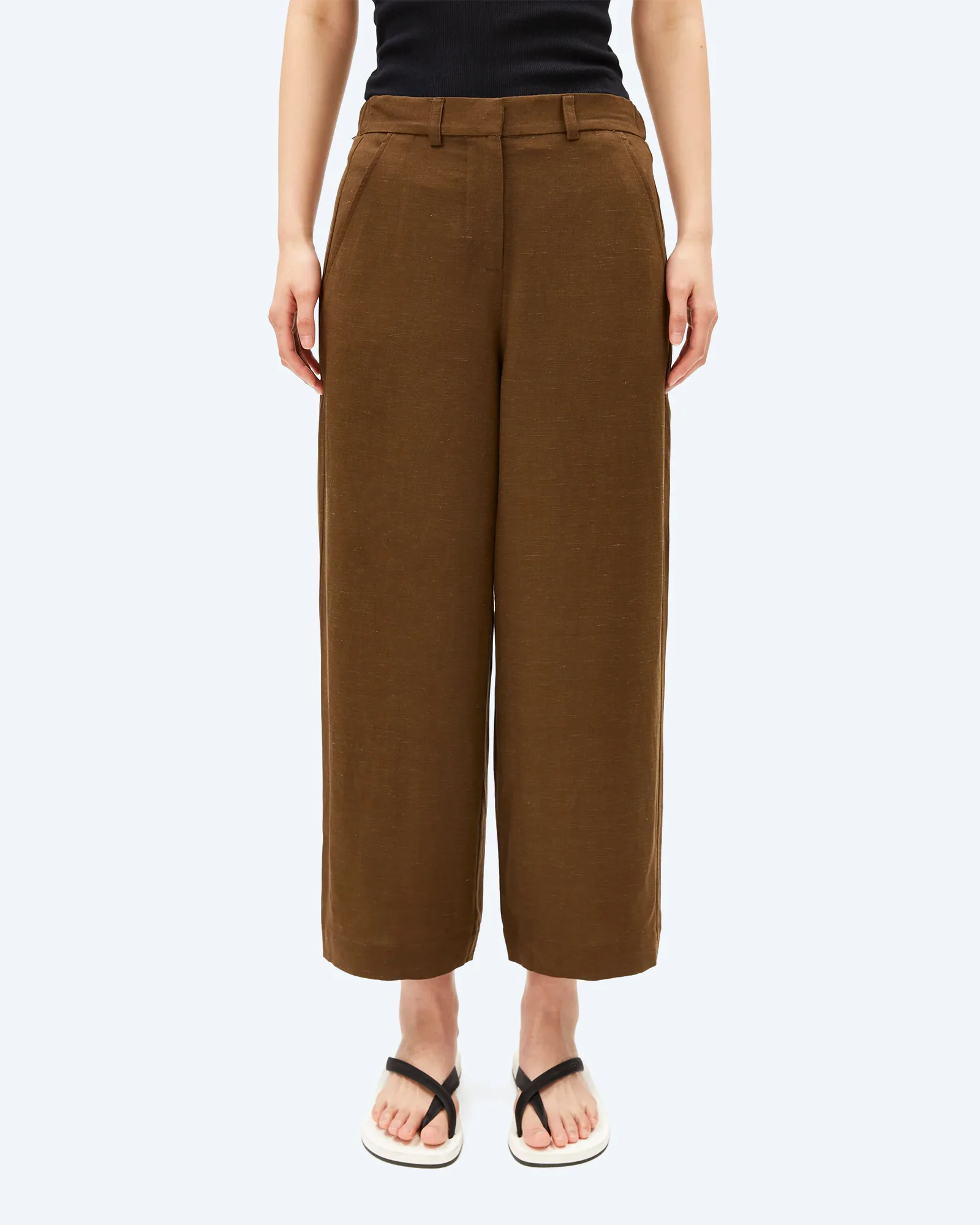 ARMEDANGELS CAARUNUS LINO PANT Dried Palm