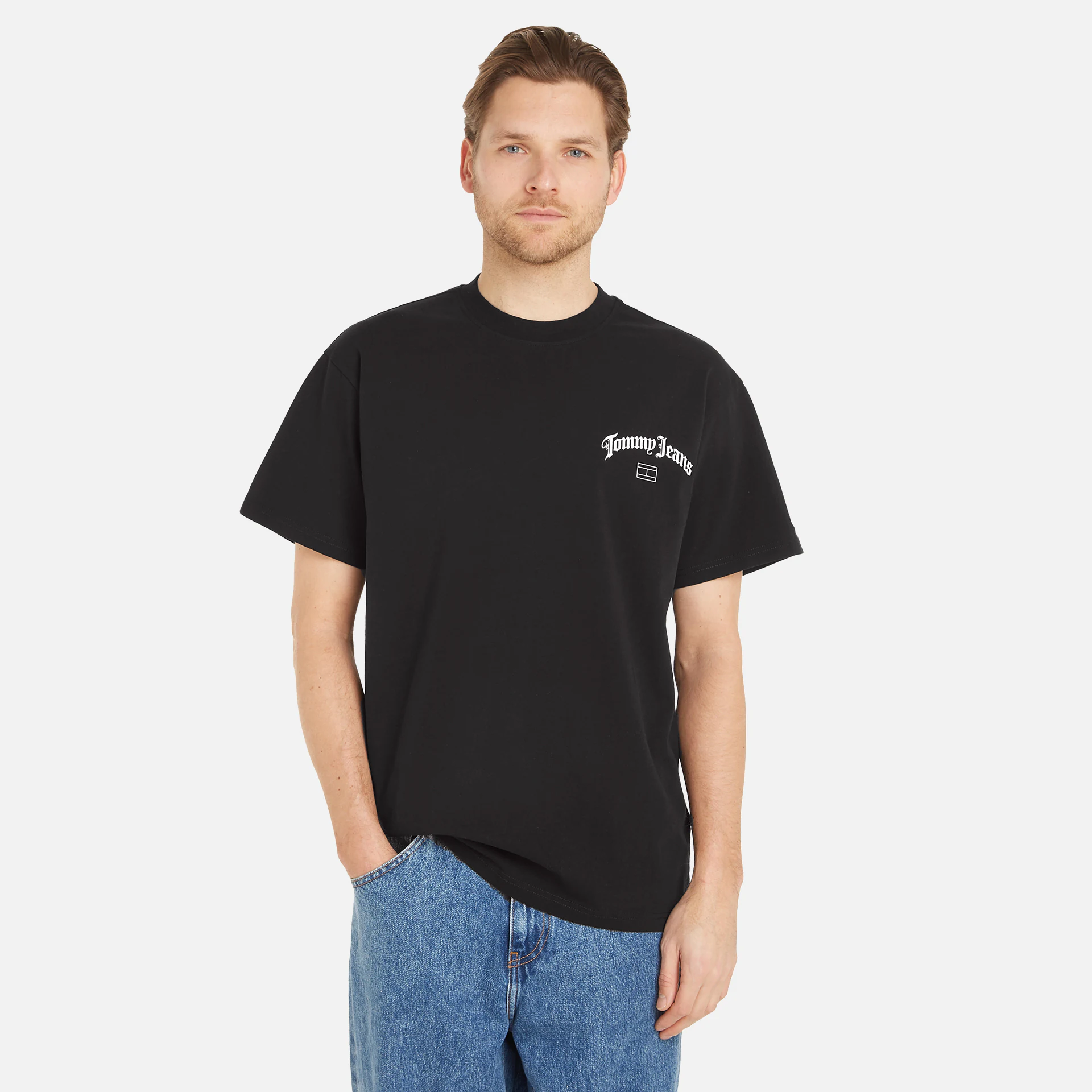 Tommy Jeans Relaxed Grunge Arch Back T-Shirt Black