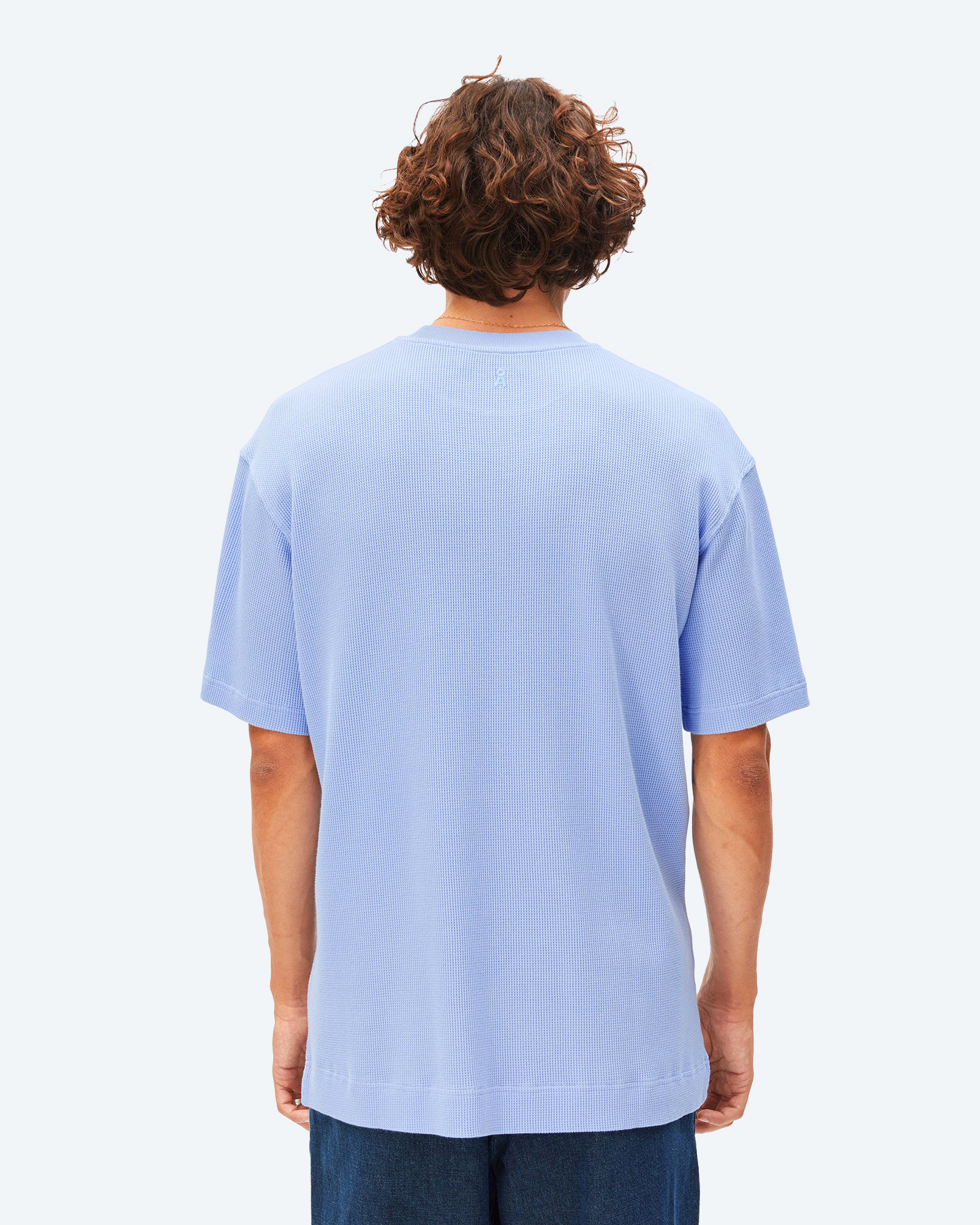 ARMEDANGELS MAARKOS Waffle T-Shirt Wedgwood