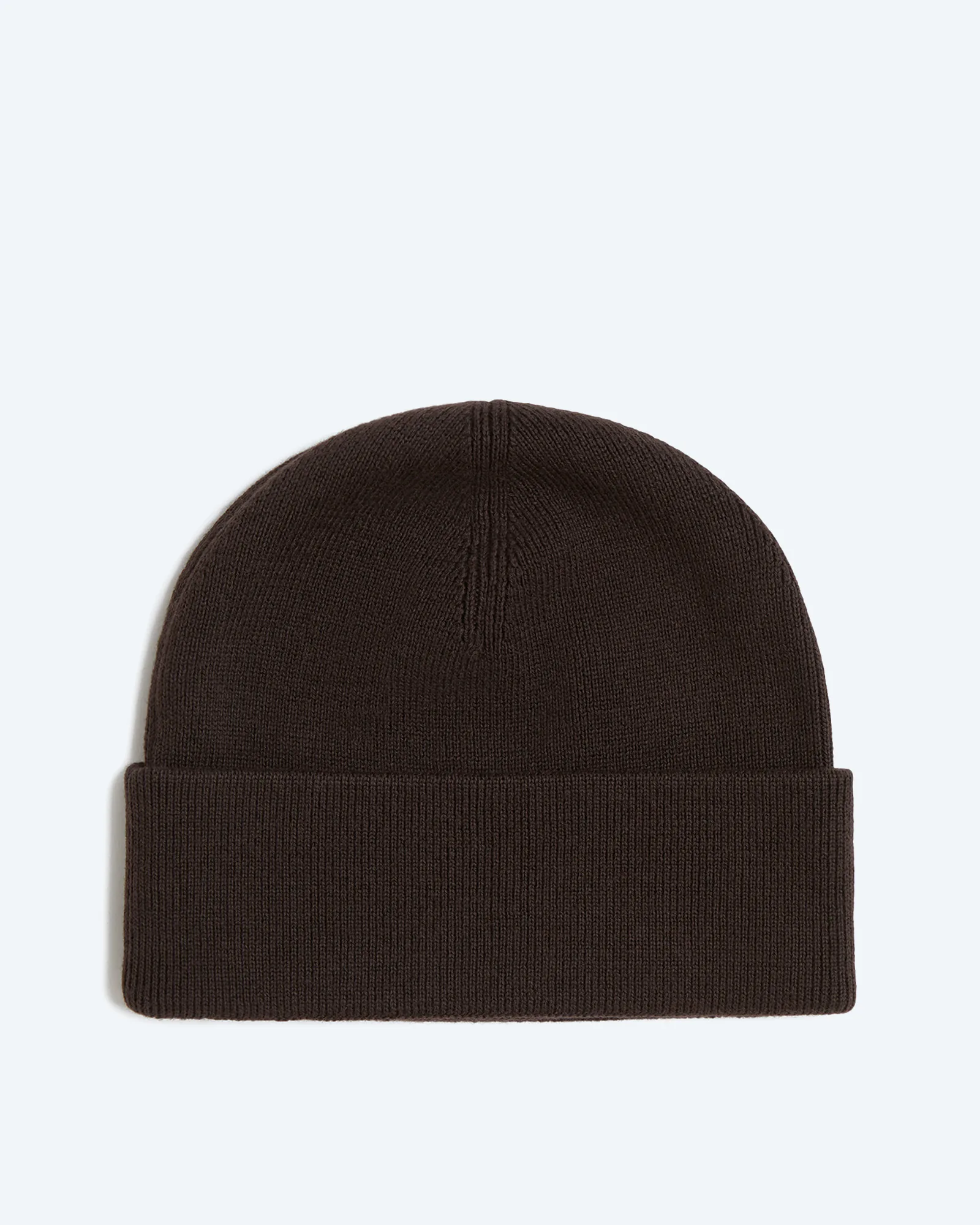 Classic Merino Wool Beanie Rich Brown