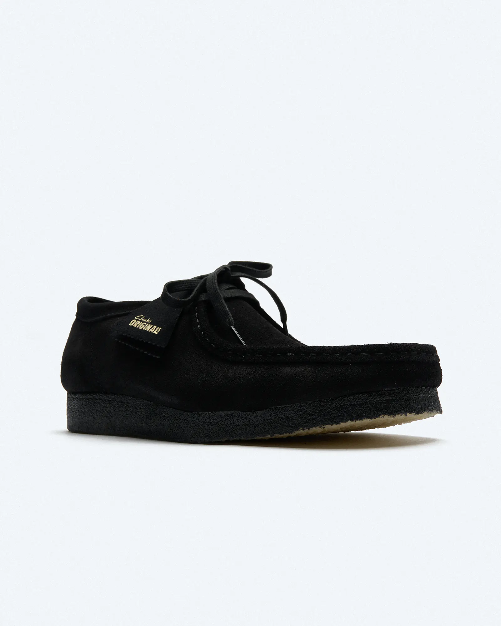 Clarks Men's Wallabee Suede Shoes Black