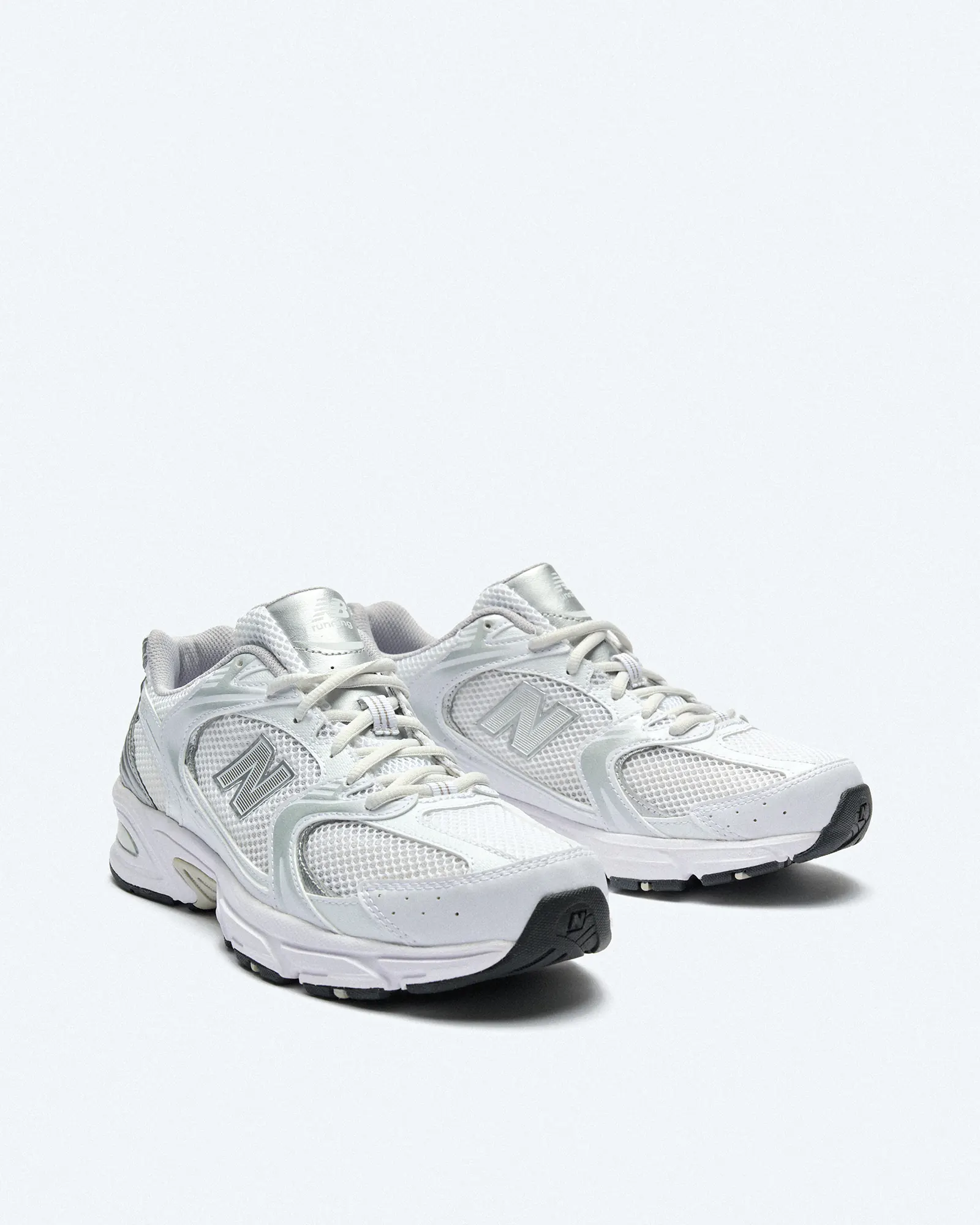 New Balance MR530 Running Sneaker White/Silver Metallic New Balance MR530 Running Sneaker White/Silver Metallic