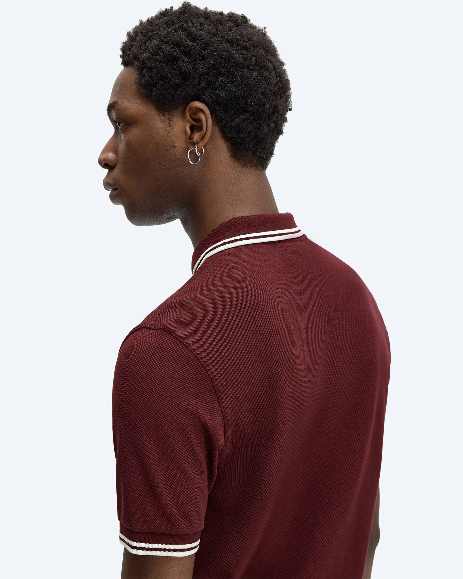 Fred Perry Twin Tipped Polo Shirt Oxblood