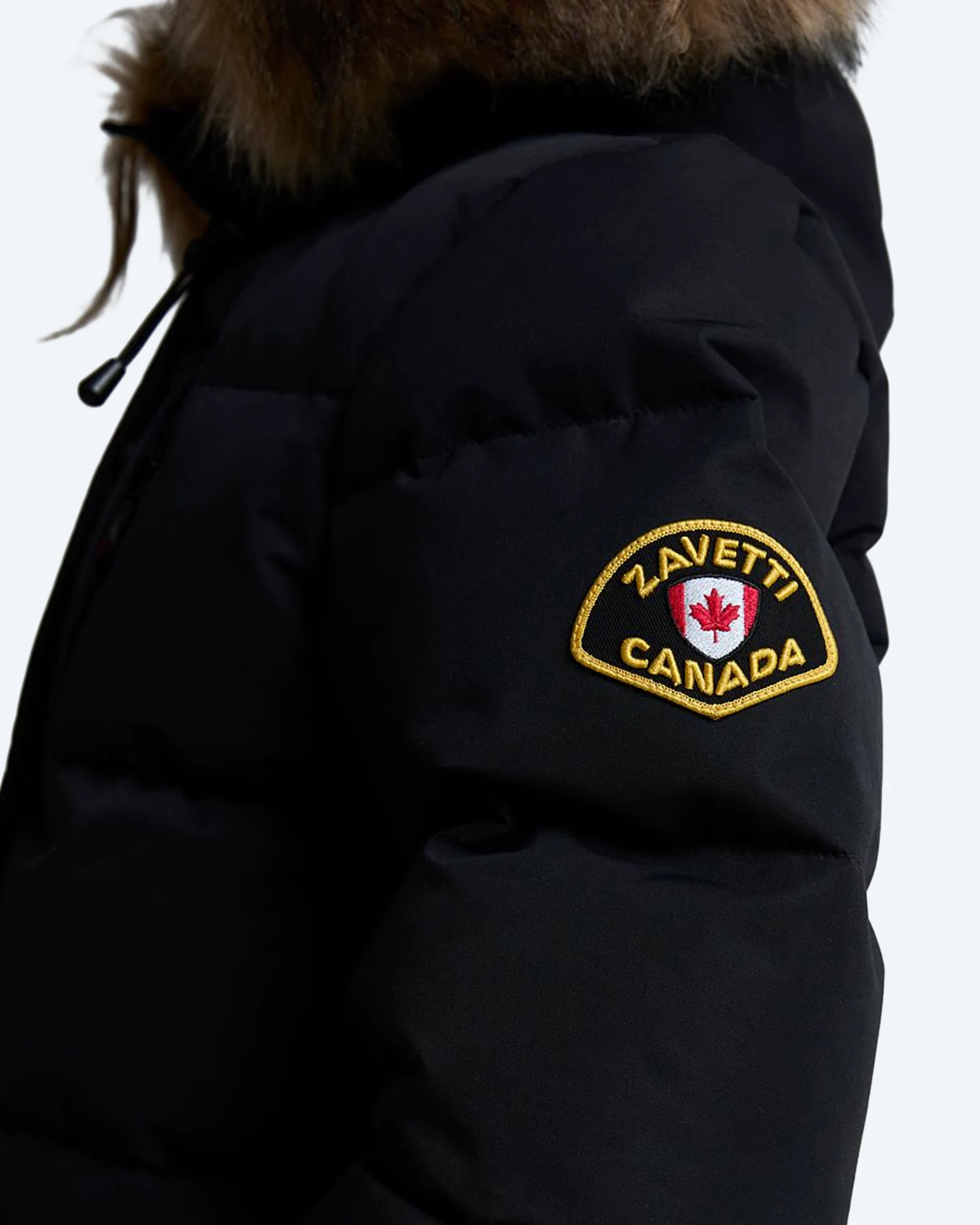 Zavetti Canada Goshawa Puffer Parka Jacket Black