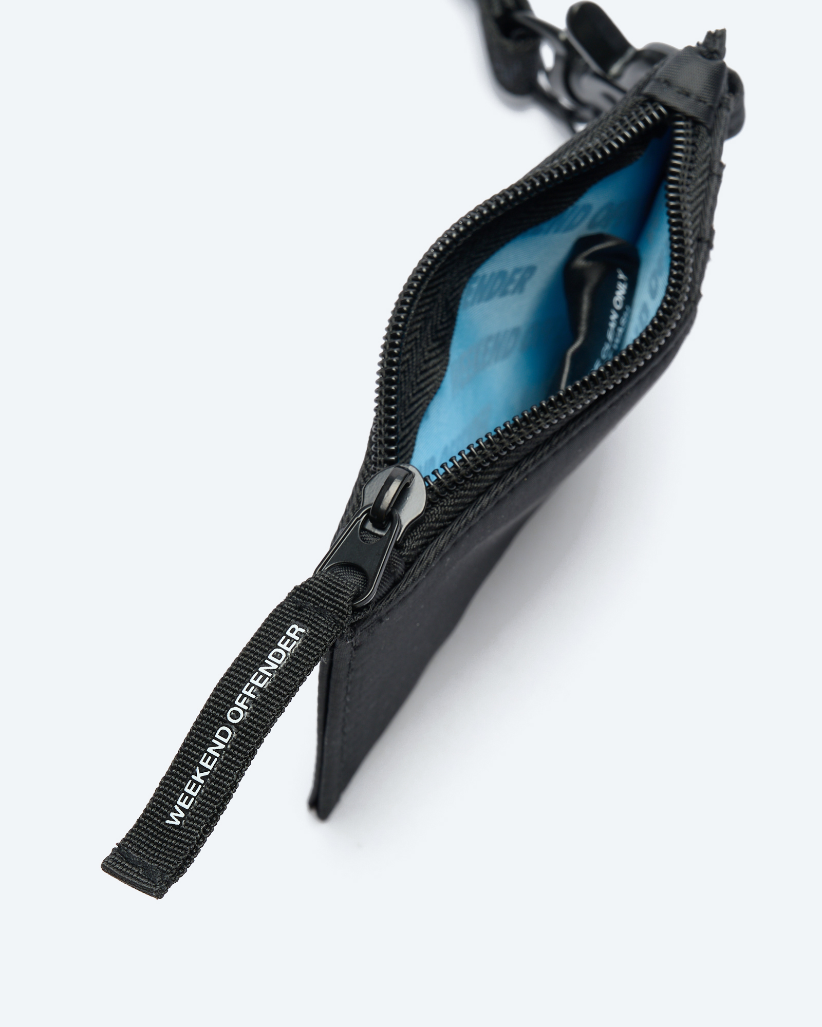 Weekend Offender Lanyard Pouch Key Ring Black Ripstop