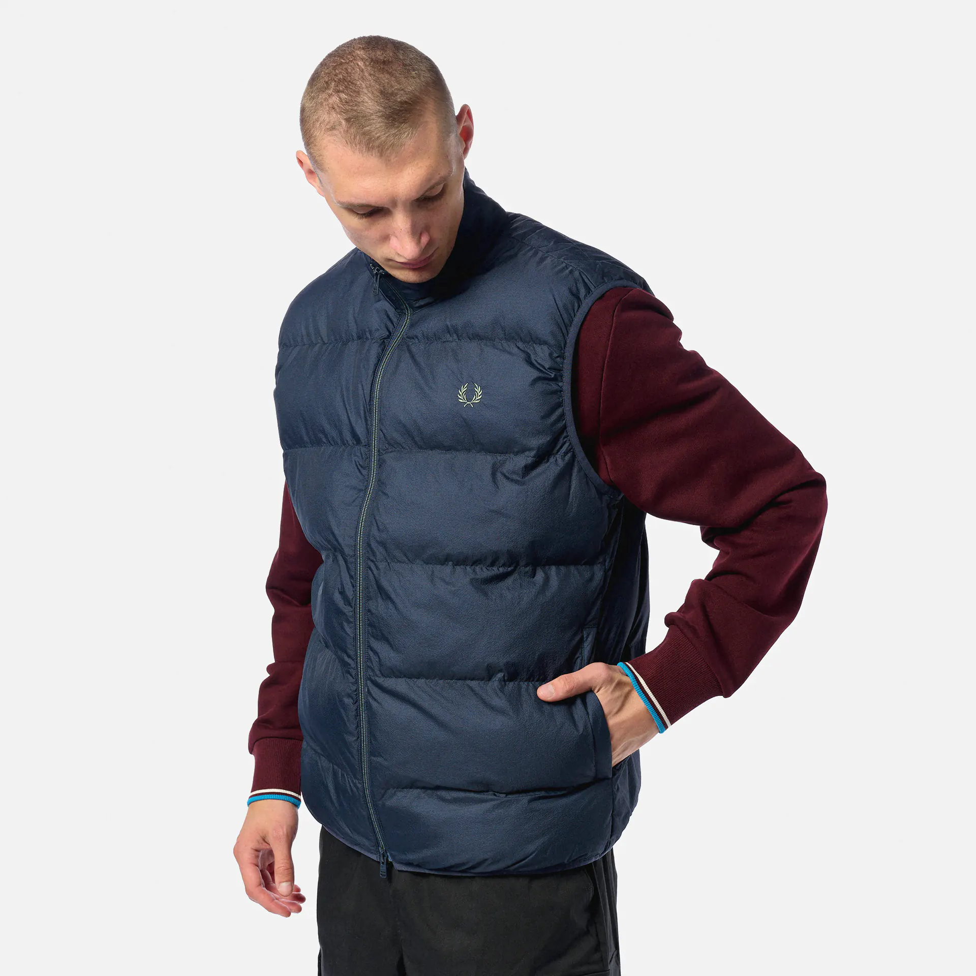 Fred Perry Insulated Gilet Dark Airforce