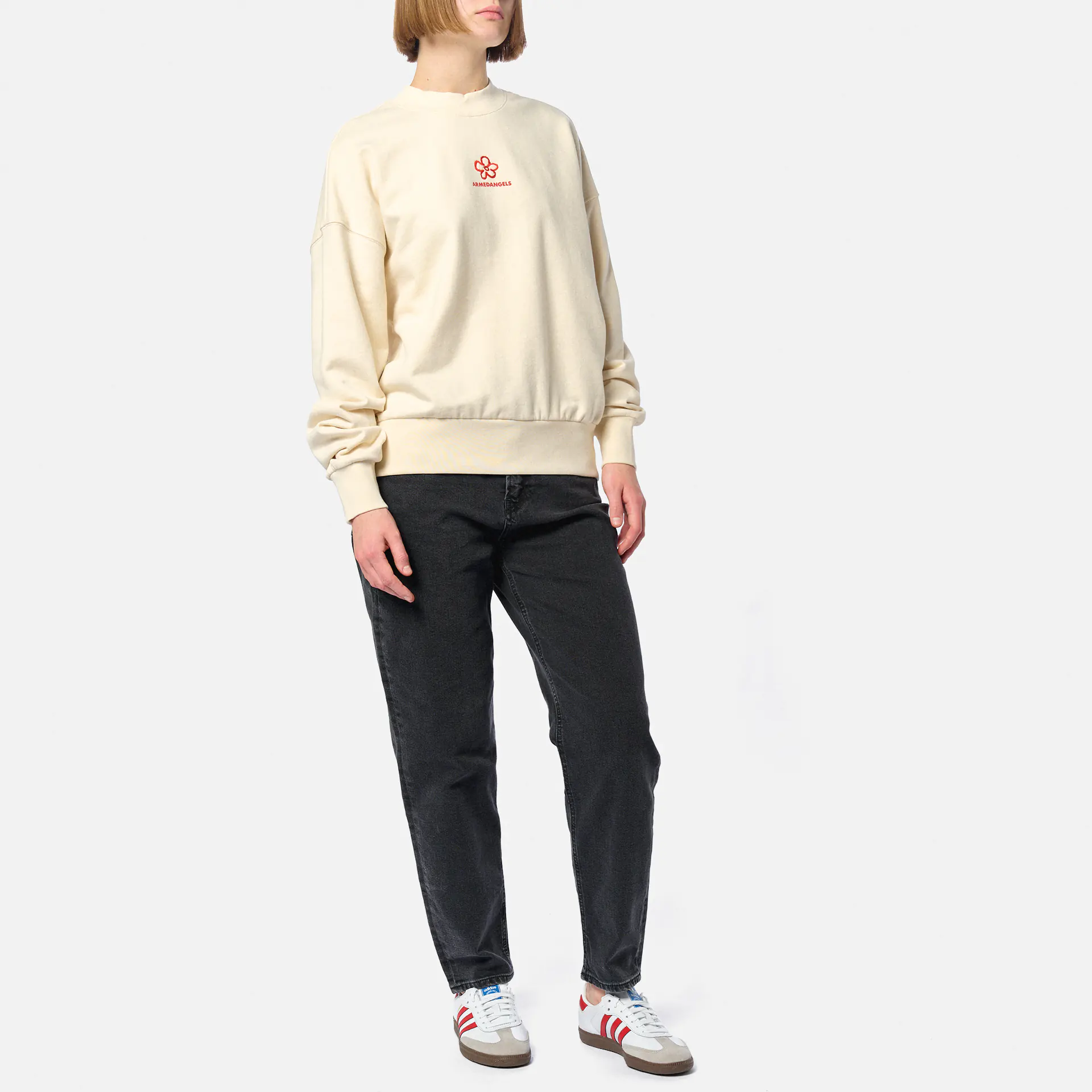 ARMEDANGELS ALIZAA FLOWER Sweatshirts Undyed