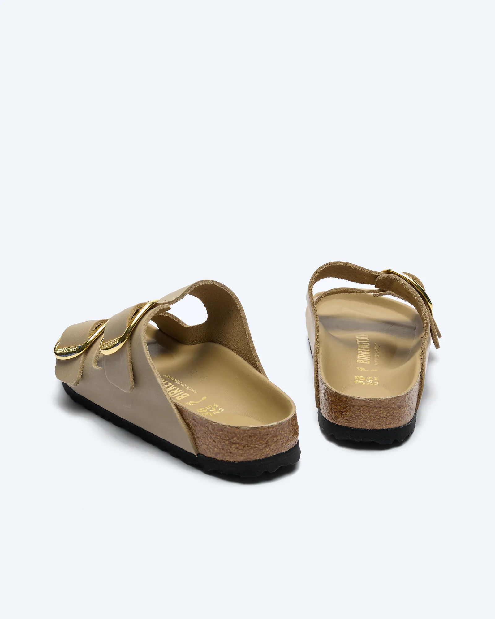 Birkenstock Arizona Big Buckle Oiled Leather Sandals Tabacco Brown