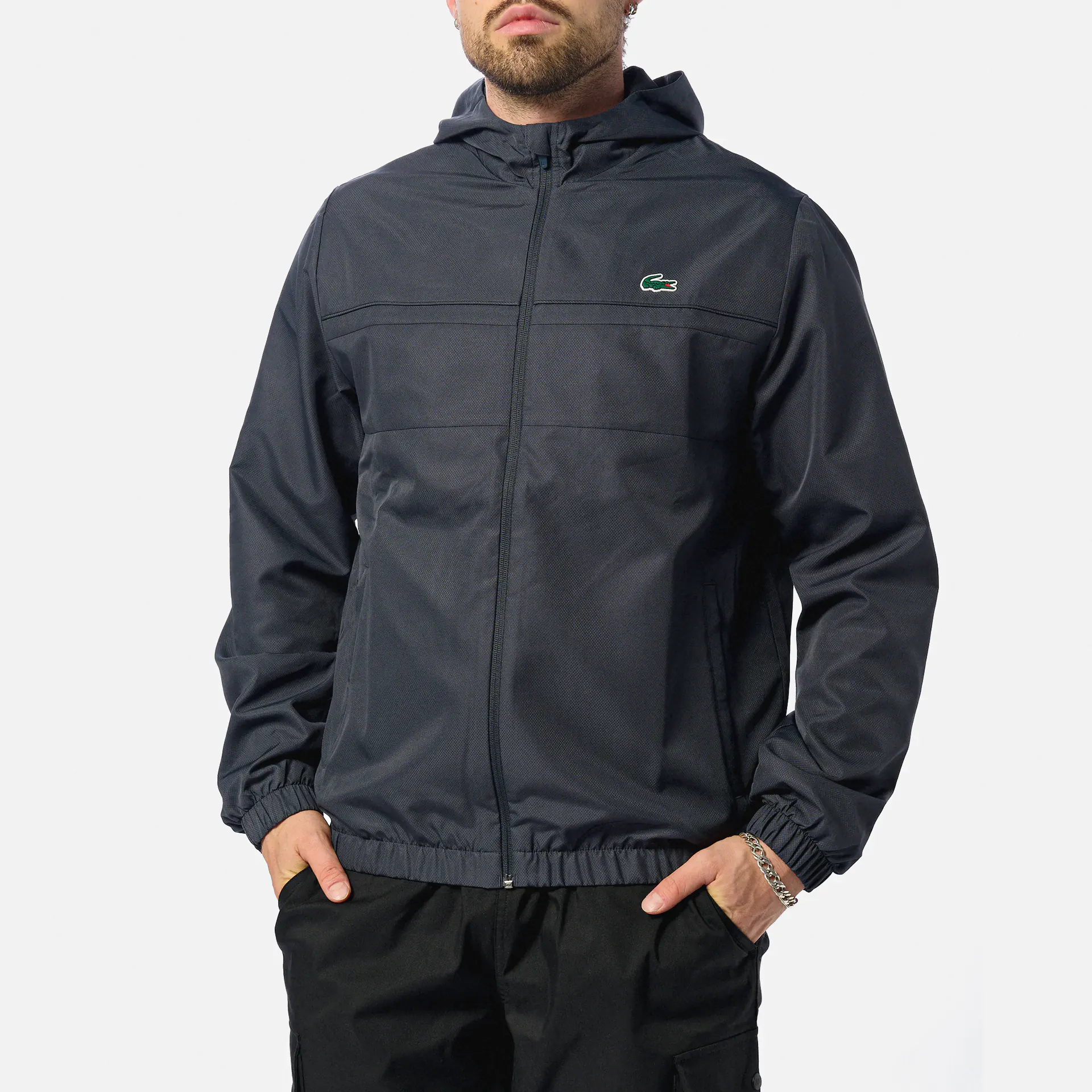Lacoste Sport Water Repellent Track Jacket Graphite/Graphite