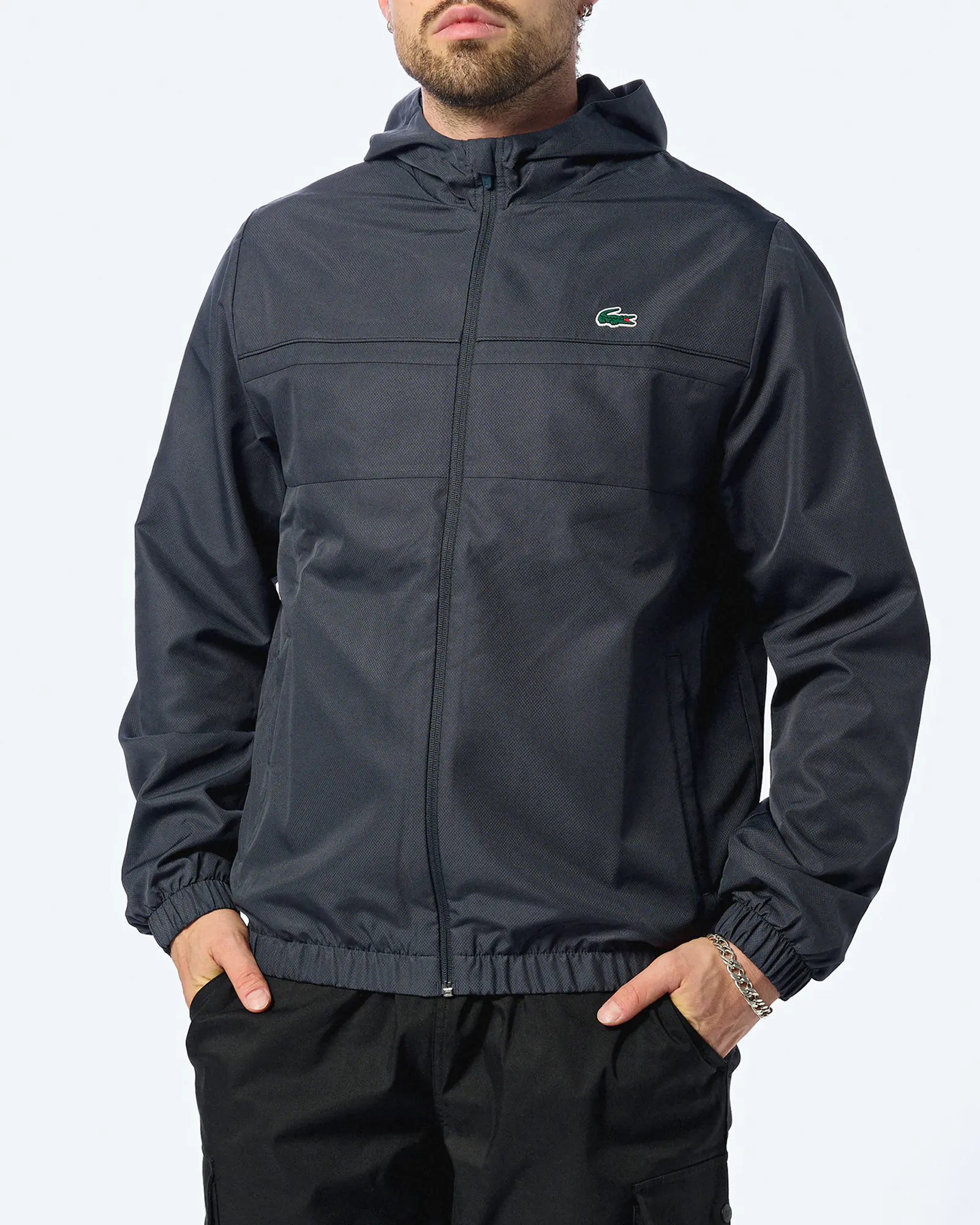 Lacoste Sport Water Repellent Track Jacket Graphite/Graphite Lacoste Sport Water Repellent Track Jacket Graphite/Graphite