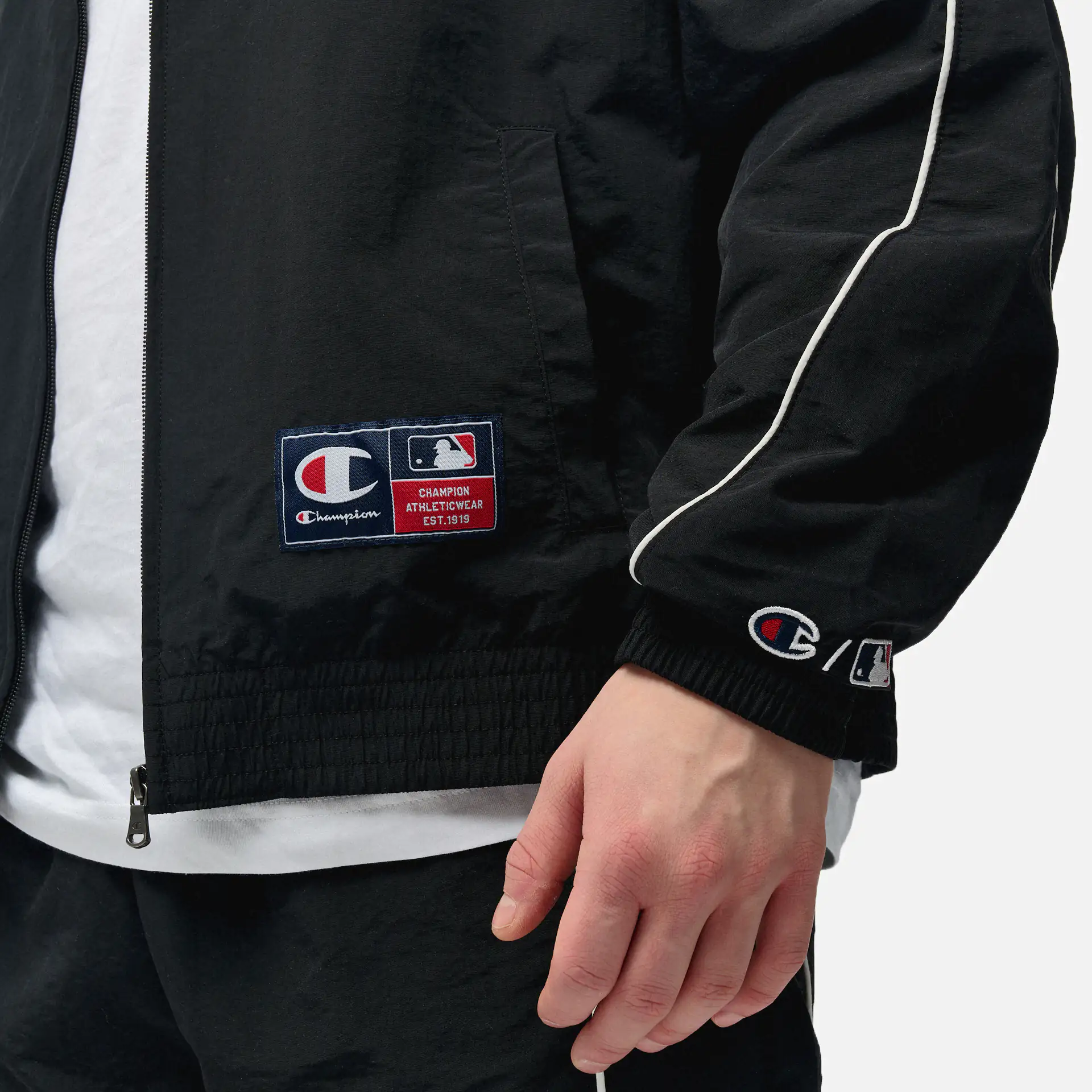 Champion MLB NY Yankees Crincel Full Zip Jacket Black 