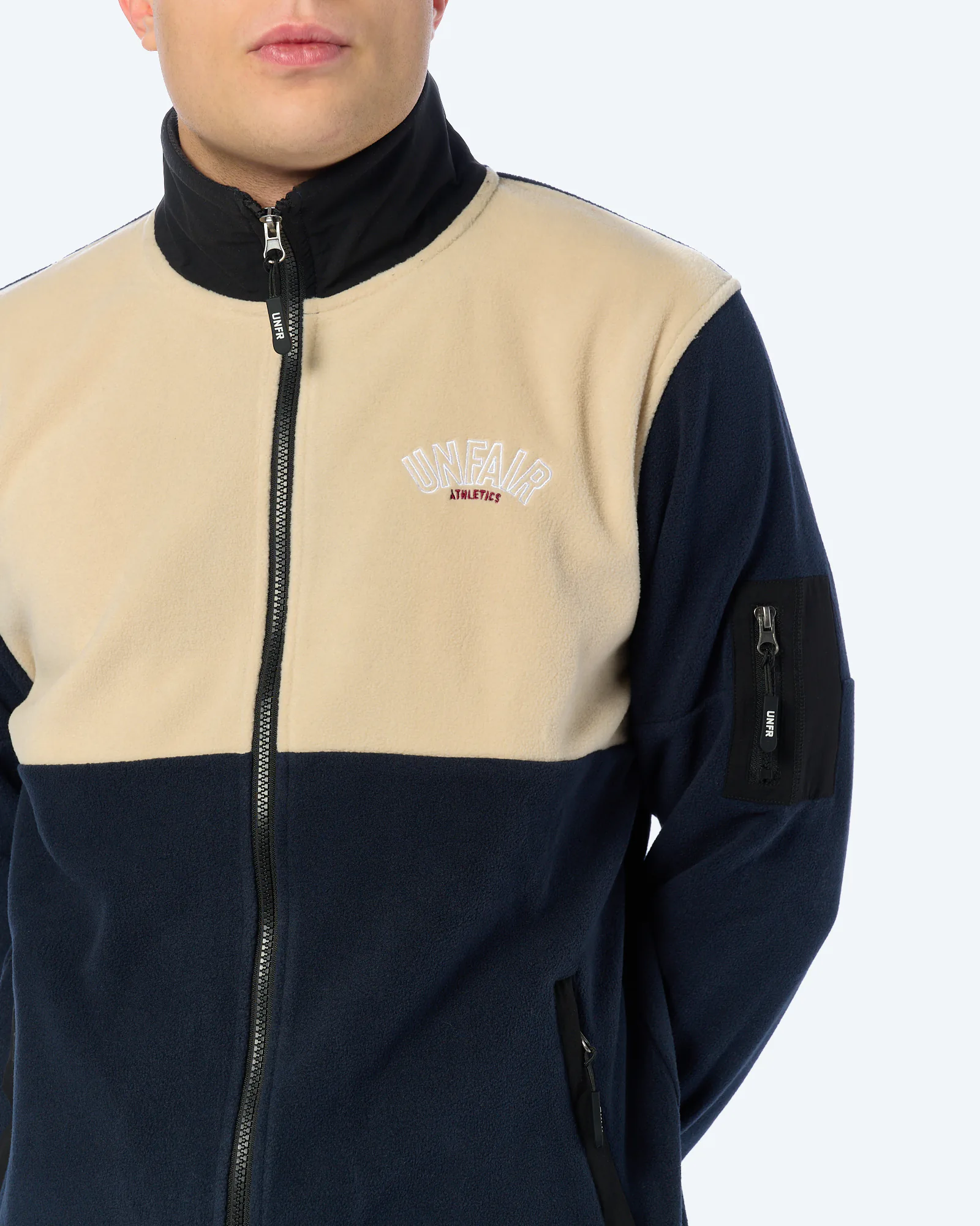 Unfair Athletics Next Gen Fleece Zip Navy/Cream