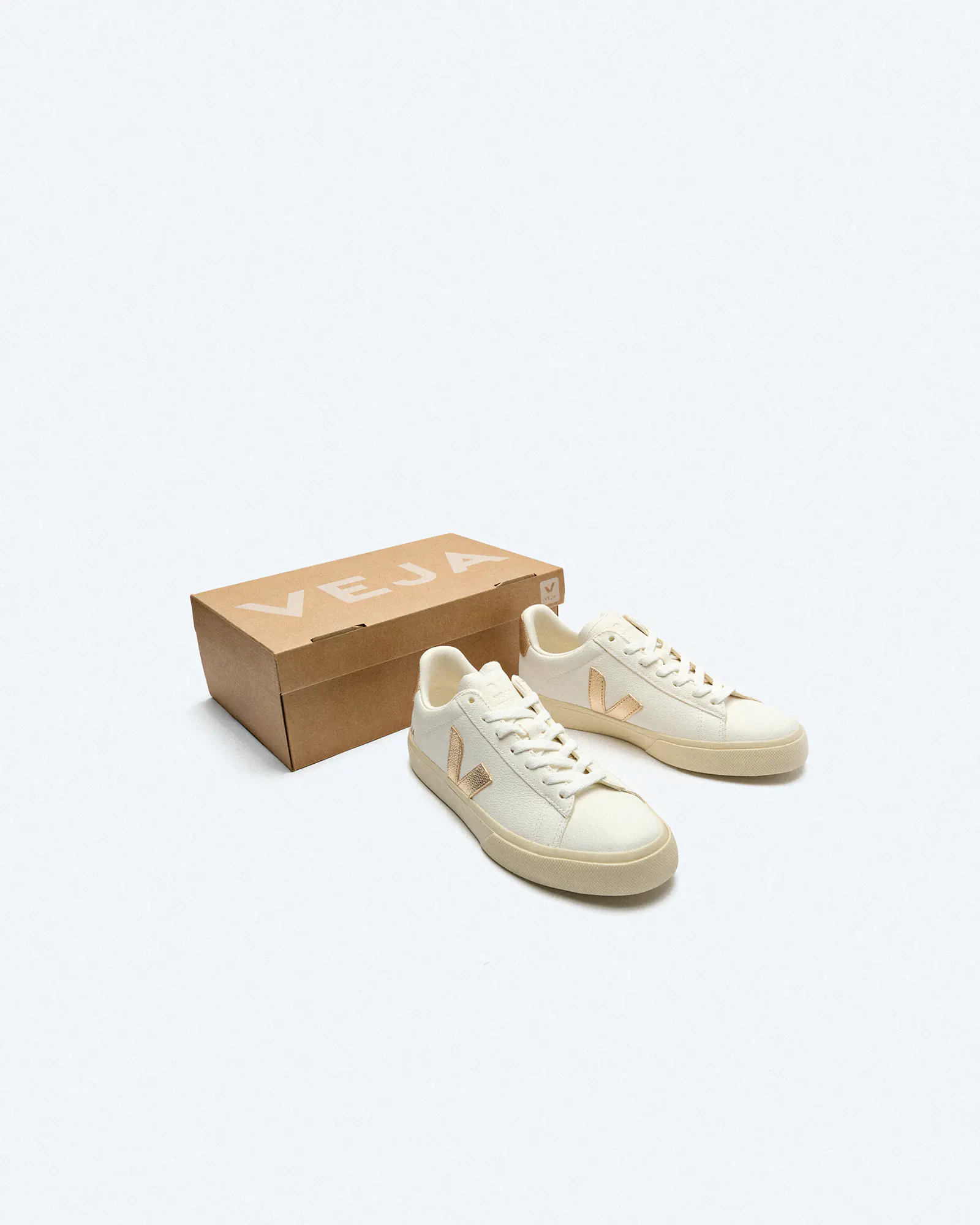 Veja Campo Chromefree Leather Sneaker Extra White/Platine Veja Campo Chromefree Leather Sneaker Extra White/Platine