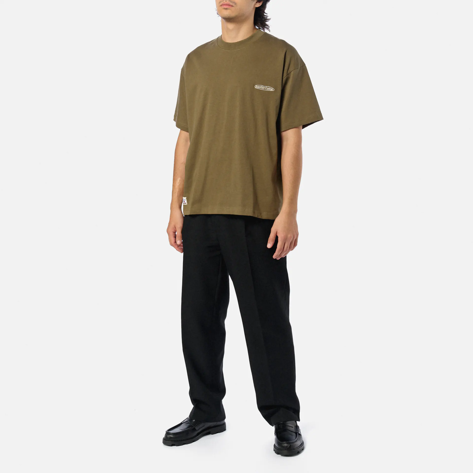Another Cotton Running Late T-Shirt Khaki