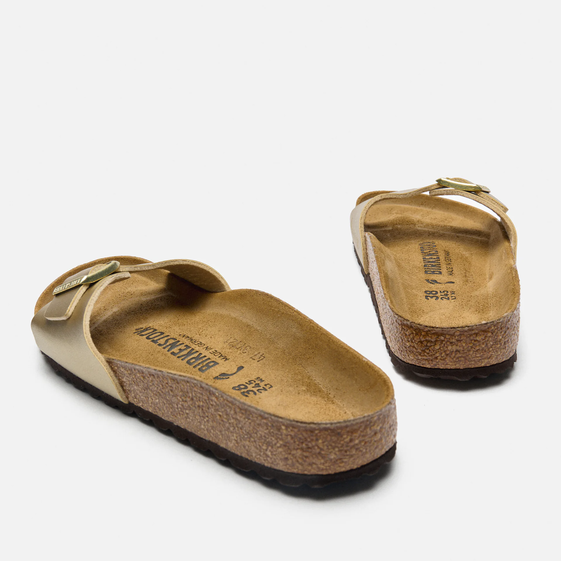Birkenstock Madrid Birko-Flor Sandals Narrow Gold